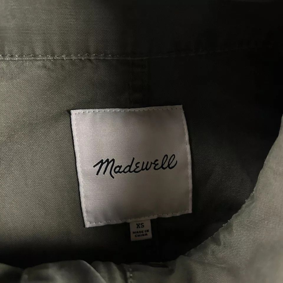 Madewell Madewell Jacket Womens XS Green Military Full Zip Mock Neck Size XS / US 0-2 / IT 36-38 - 2 Thumbnail