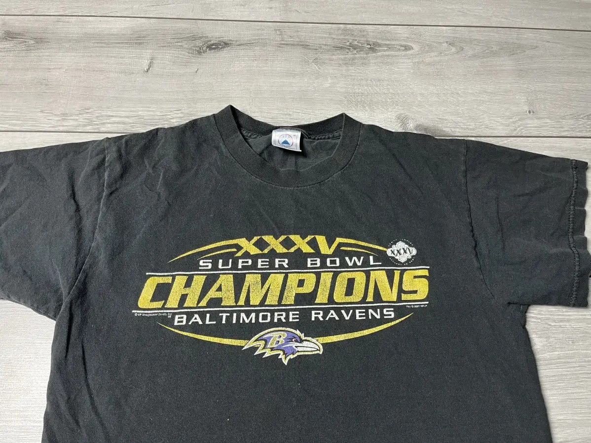 NFL Vintage NFL Super bowl champion Baltimore ravens Tshirt 2001 Size US M / EU 48-50 / 2 - 3 Thumbnail