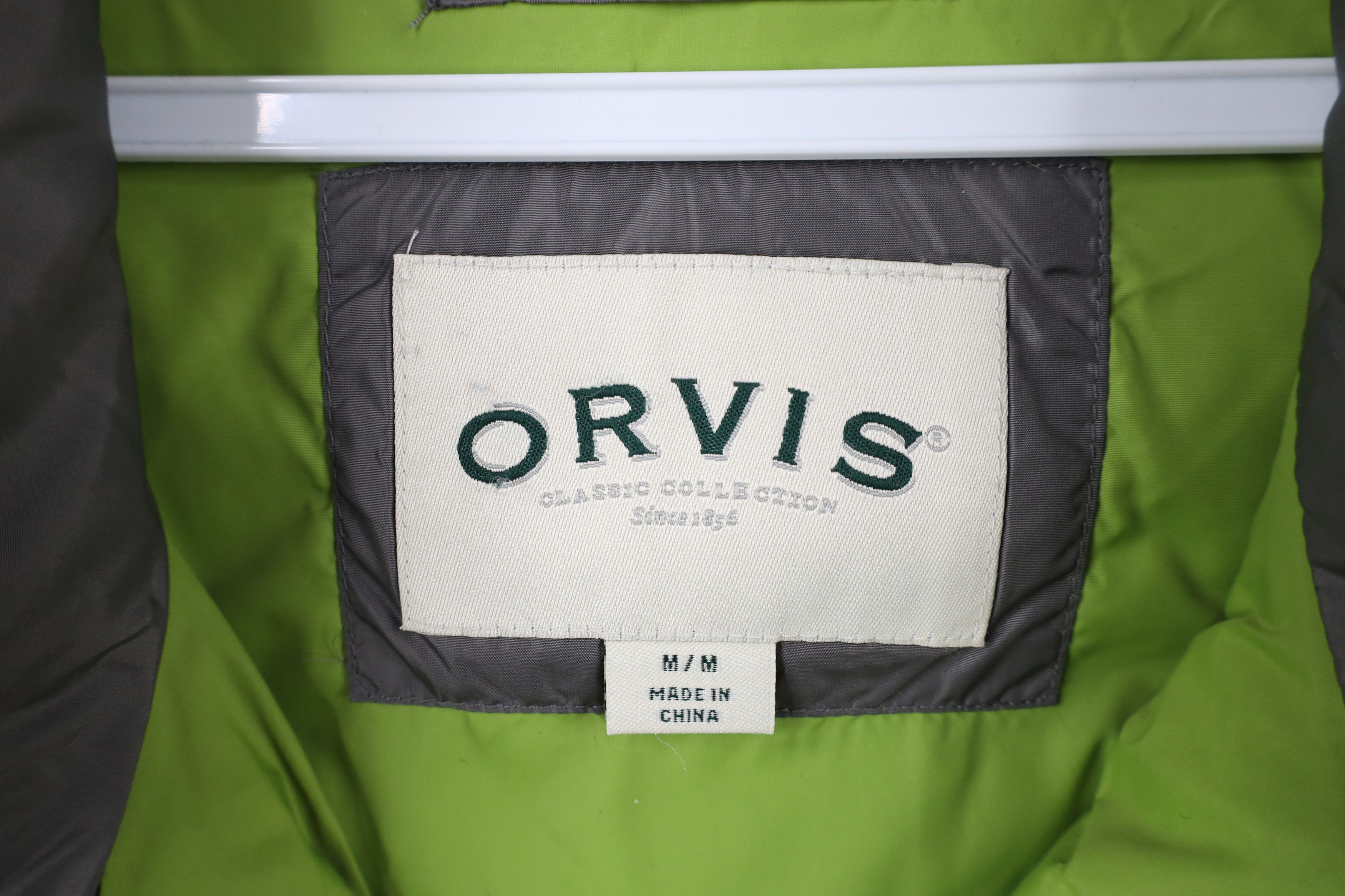 Orvis × Vintage Orvis Spell Out Duck Down Insulated Puffer Vest Jacket Gray Size US M / EU 48-50 / 2 - 11 Thumbnail