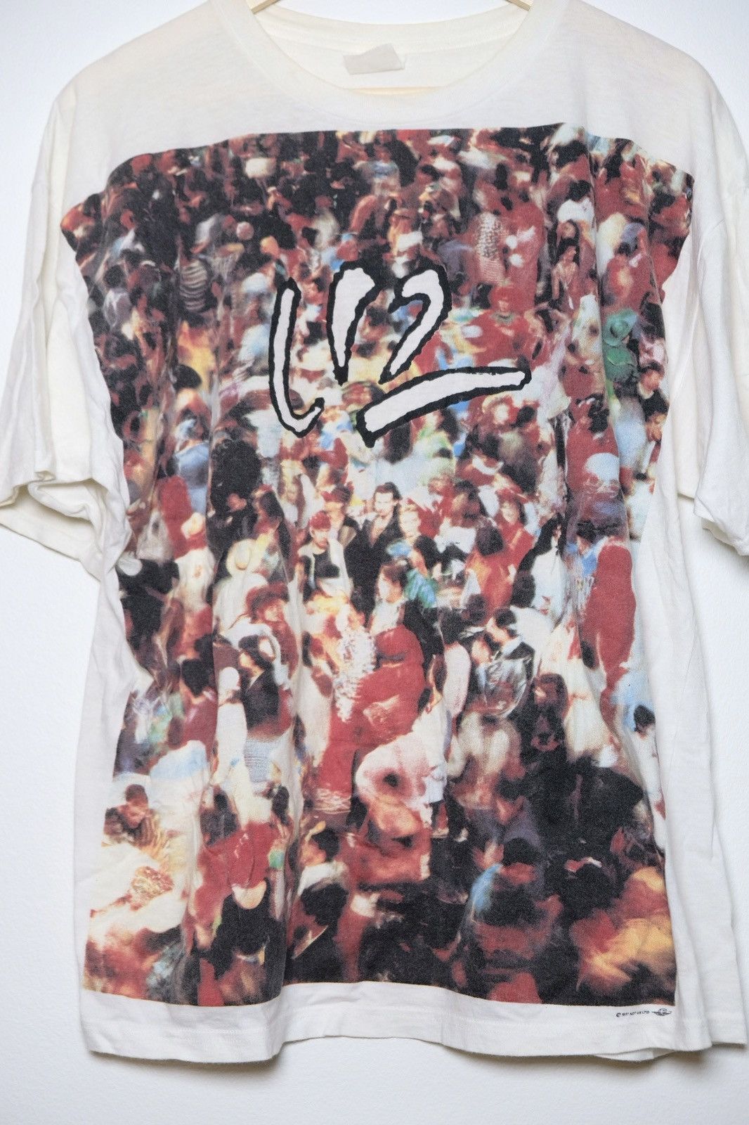 Band Tees × Vintage Rare 1991 vintage Official U2 1991 Promo 'Achtung Baby' tee Size US XL / EU 56 / 4 - 2 Thumbnail