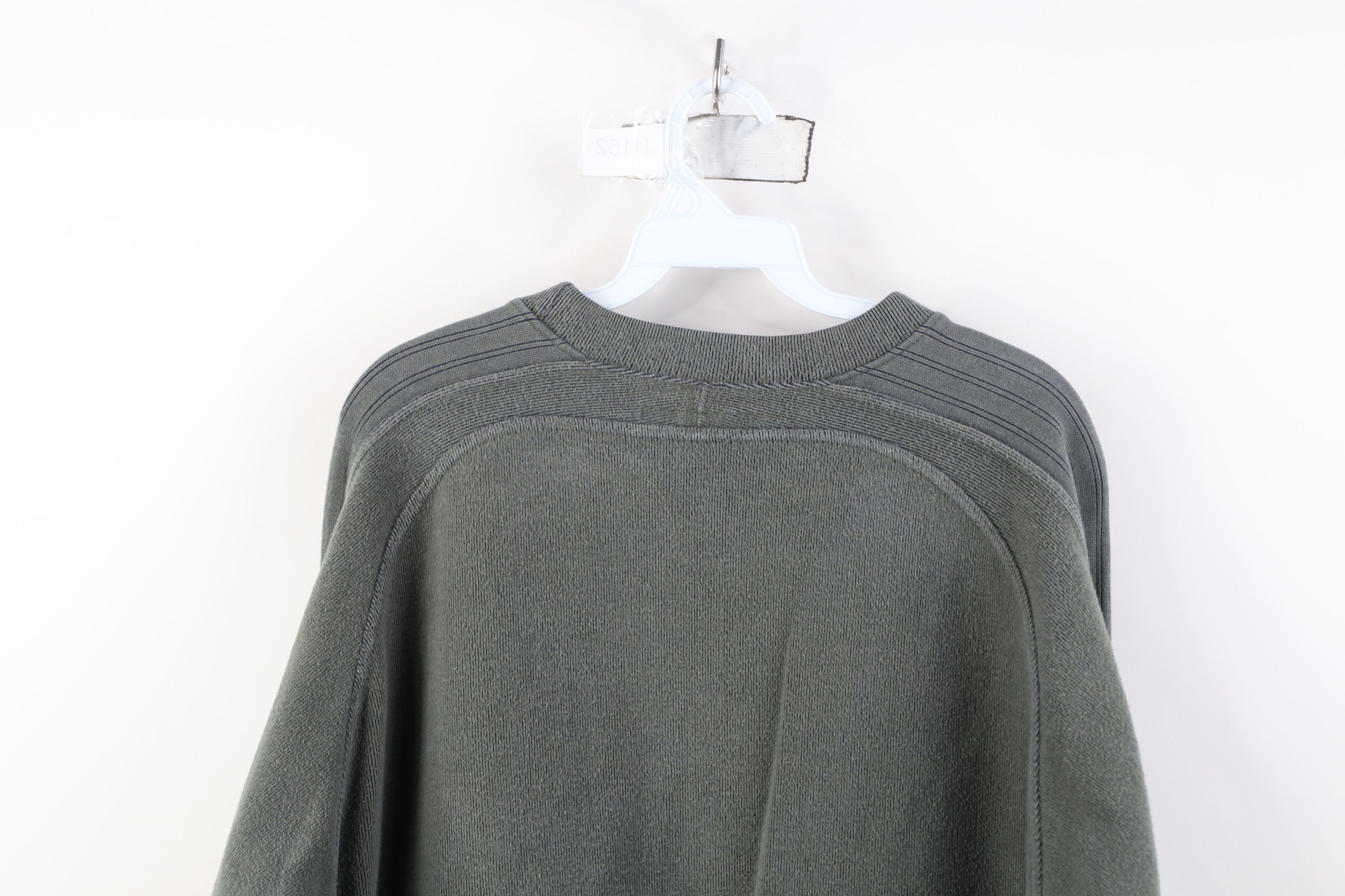 Rusty Vintage 90s Y2K Rusty Surfing Ribbed Knit T-Shirt Green Size US L / EU 52-54 / 3 - 14 Thumbnail