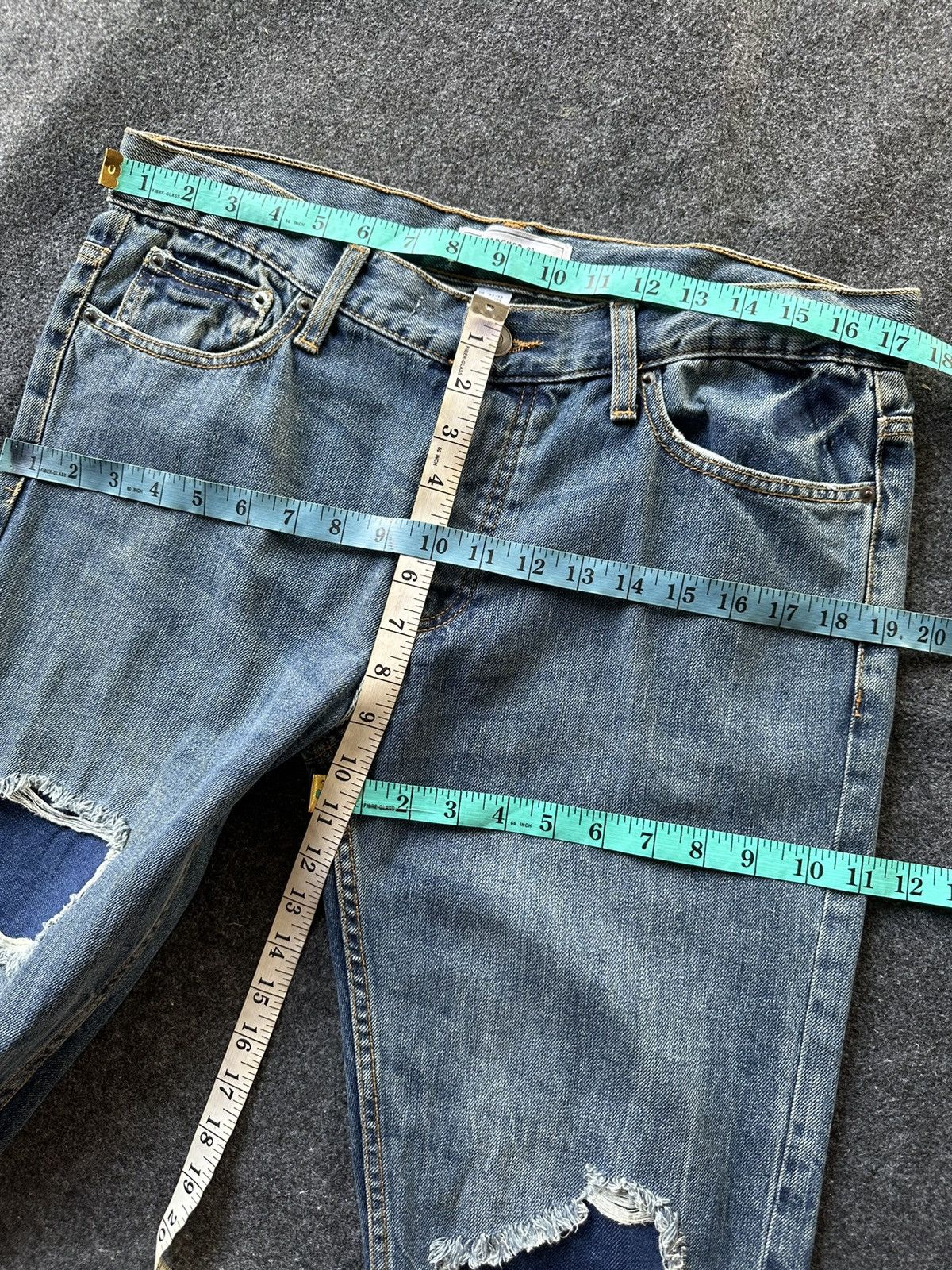 Forever 21 Forever 21 Patchwork Slim Distressed Denim D115 Size US 33 - 5 Thumbnail