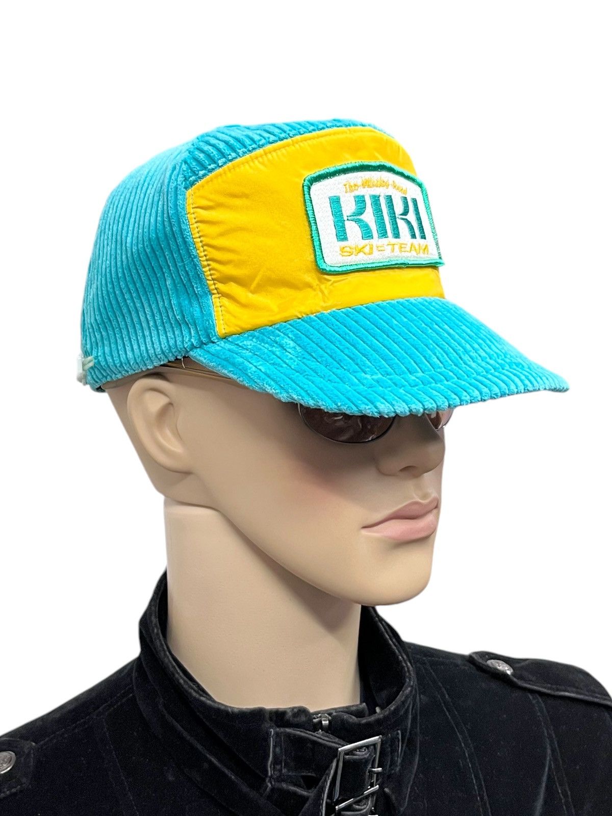 Vintage FYE⛷️Vintage 90’s KIKI SKI TEAM 7Panel Ear Flap Corduroy Hat Size ONE SIZE - 2 Thumbnail