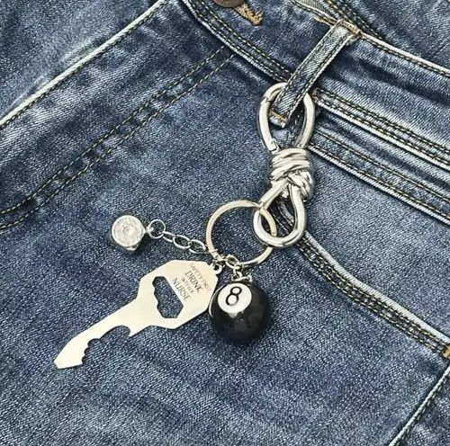 The Freshnes Silver Chain Jeans Carabiner Size ONE SIZE - 1 Thumbnail