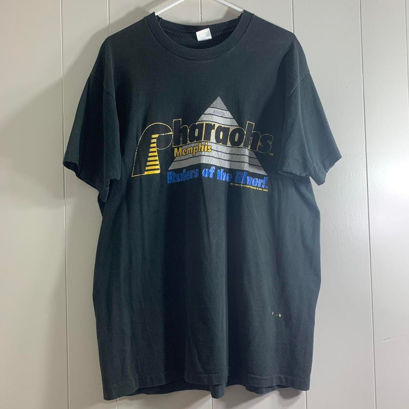 Fruit Of The Loom 1995 MEMPHIS PHARAOHS FOOTBALL single stitch tee shirt XL Size US XL / EU 56 / 4 - 2 Thumbnail