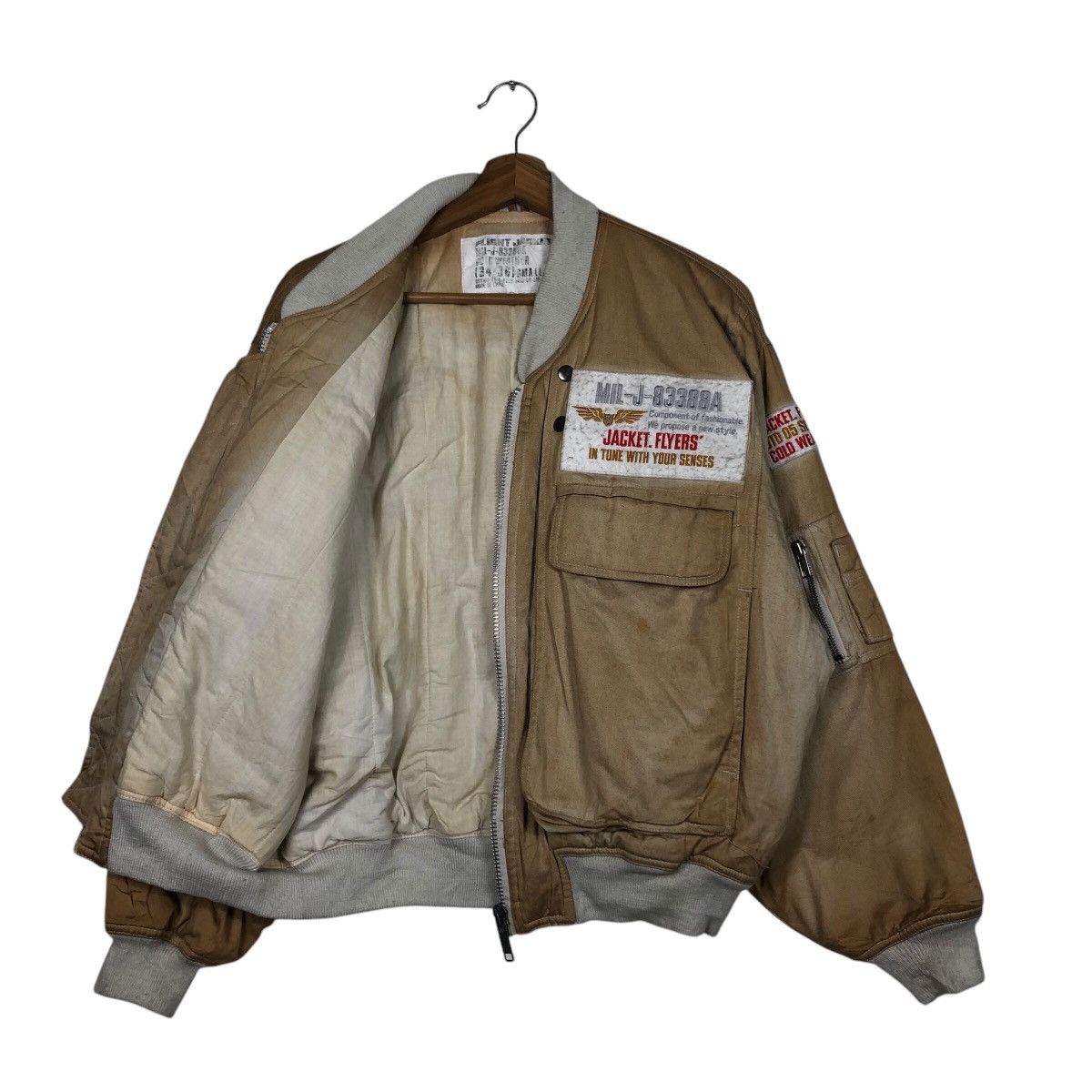Japanese Brand 📌Vintage Flight Bomber Jacket Parachute Military Us Army Size US S / EU 44-46 / 1 - 12 Thumbnail