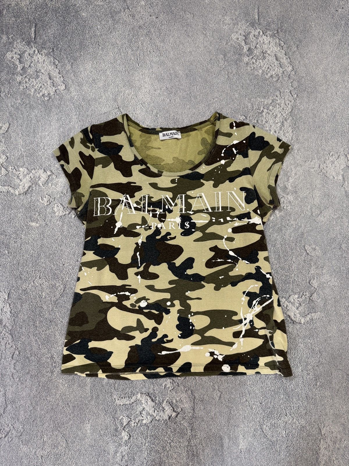 Balmain Vintage Balmain Camo Tee Size M / US 6-8 / IT 42-44 - 1 Thumbnail