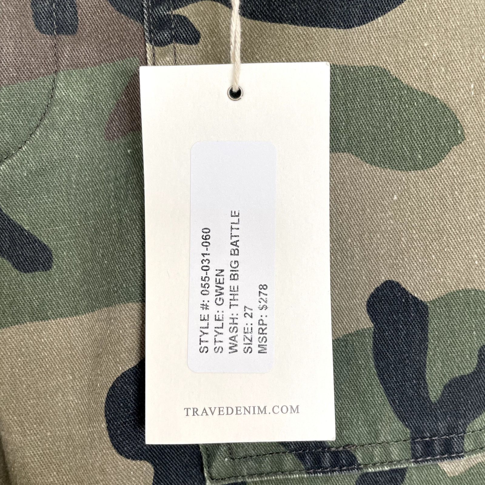 Other NWT Trave $278 Gwen The Big Battle Camo Pants 27 Deadstock Size 27" / US 4 / IT 40 - 8 Thumbnail