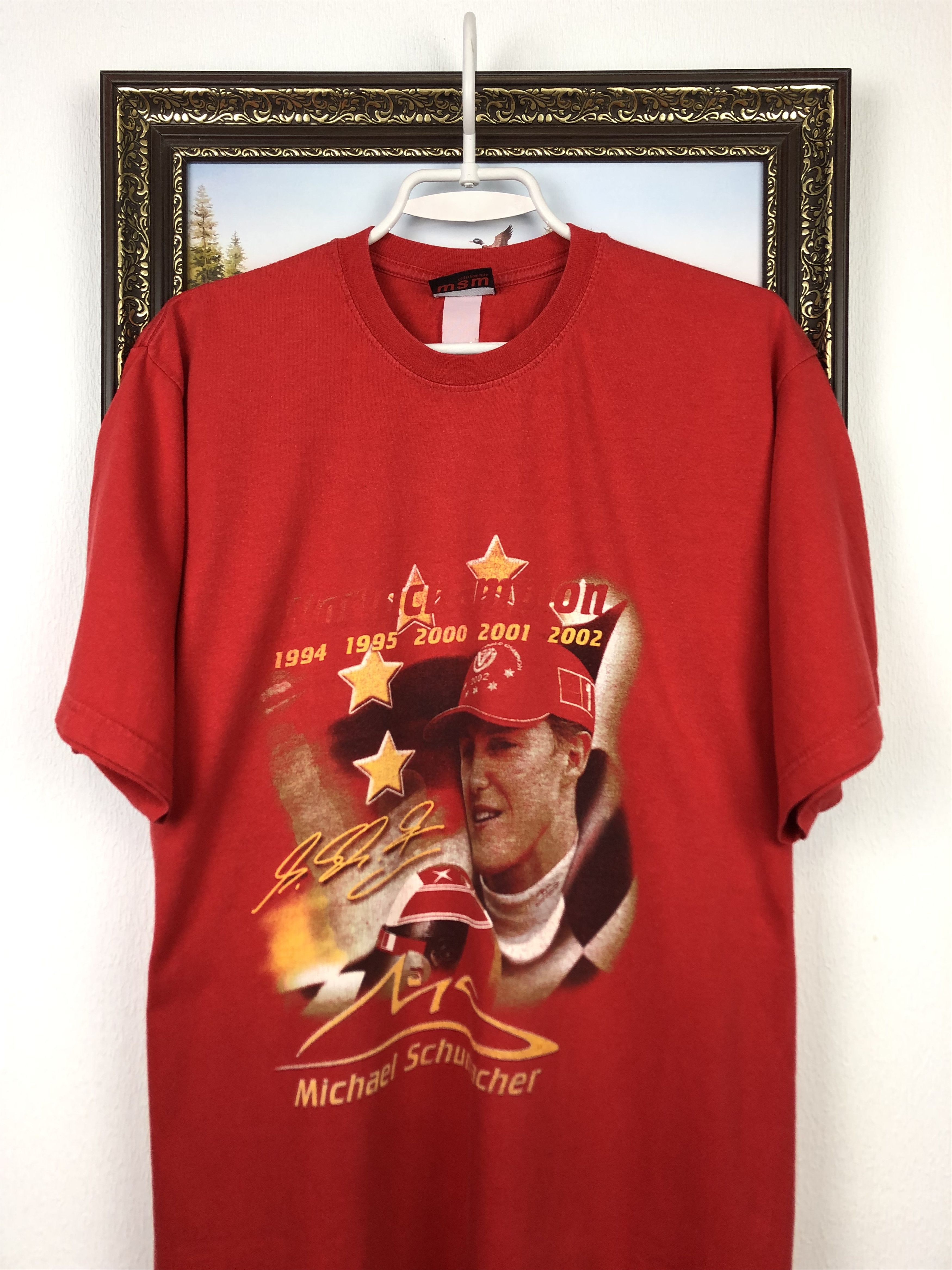 Ferrari Vintage 2000 Ferrari Michael Schumacher Shirt Racing Jersey Size US L / EU 52-54 / 3 - 2 Thumbnail