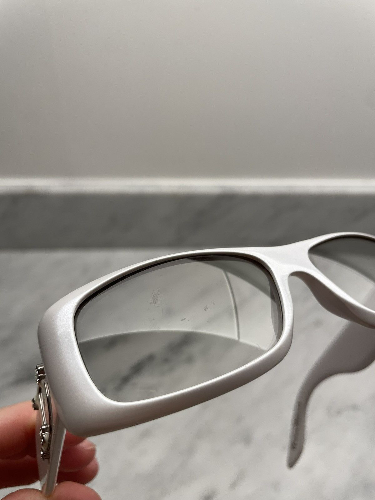 Dior Dior Couture 2 🔥 white sunglasses with logo Size ONE SIZE - 9 Thumbnail