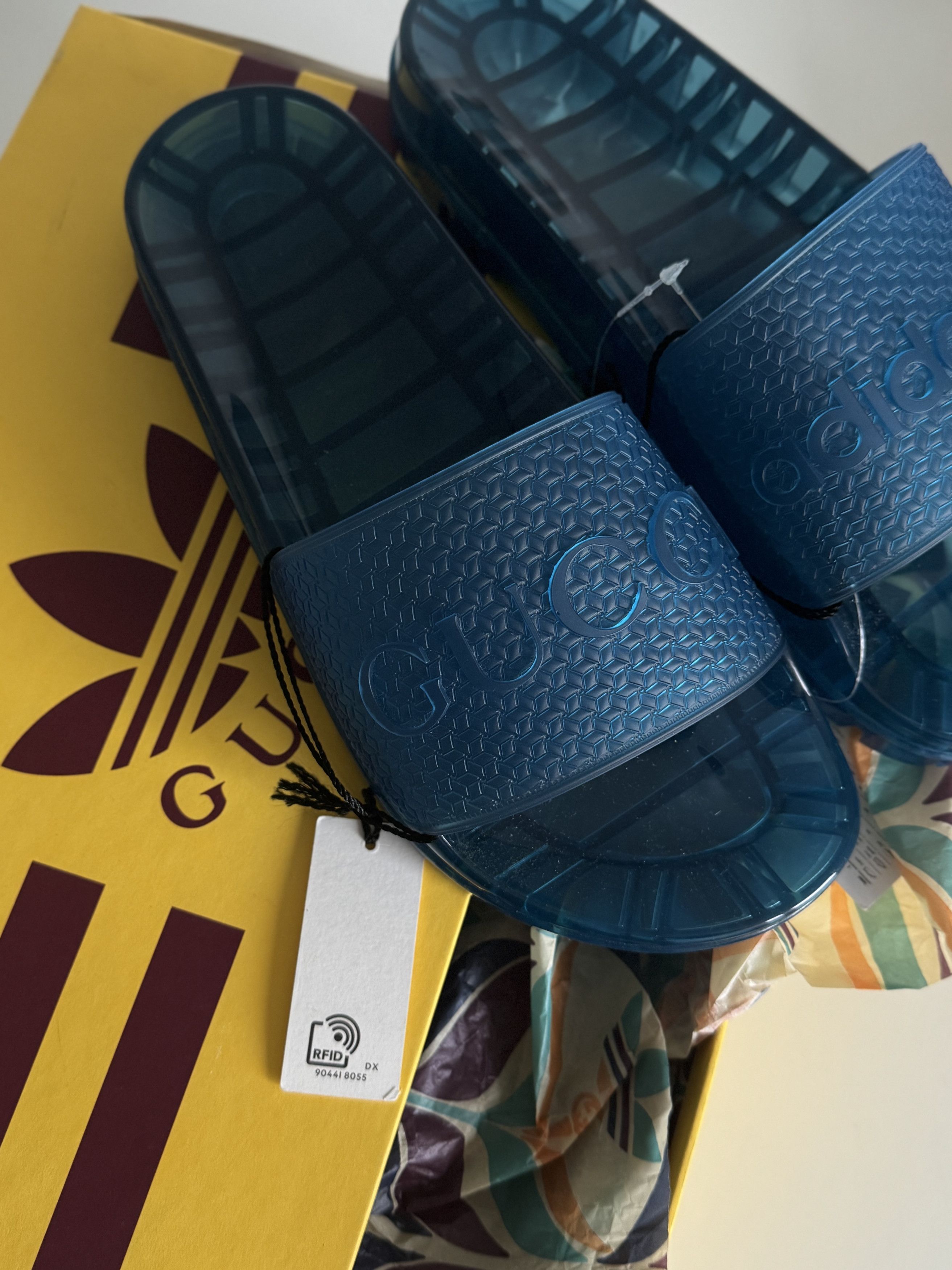 Adidas × Gucci Adidas X Gucci slide | Brand new | size 9 Size US 9 / EU 42 - 11 Thumbnail