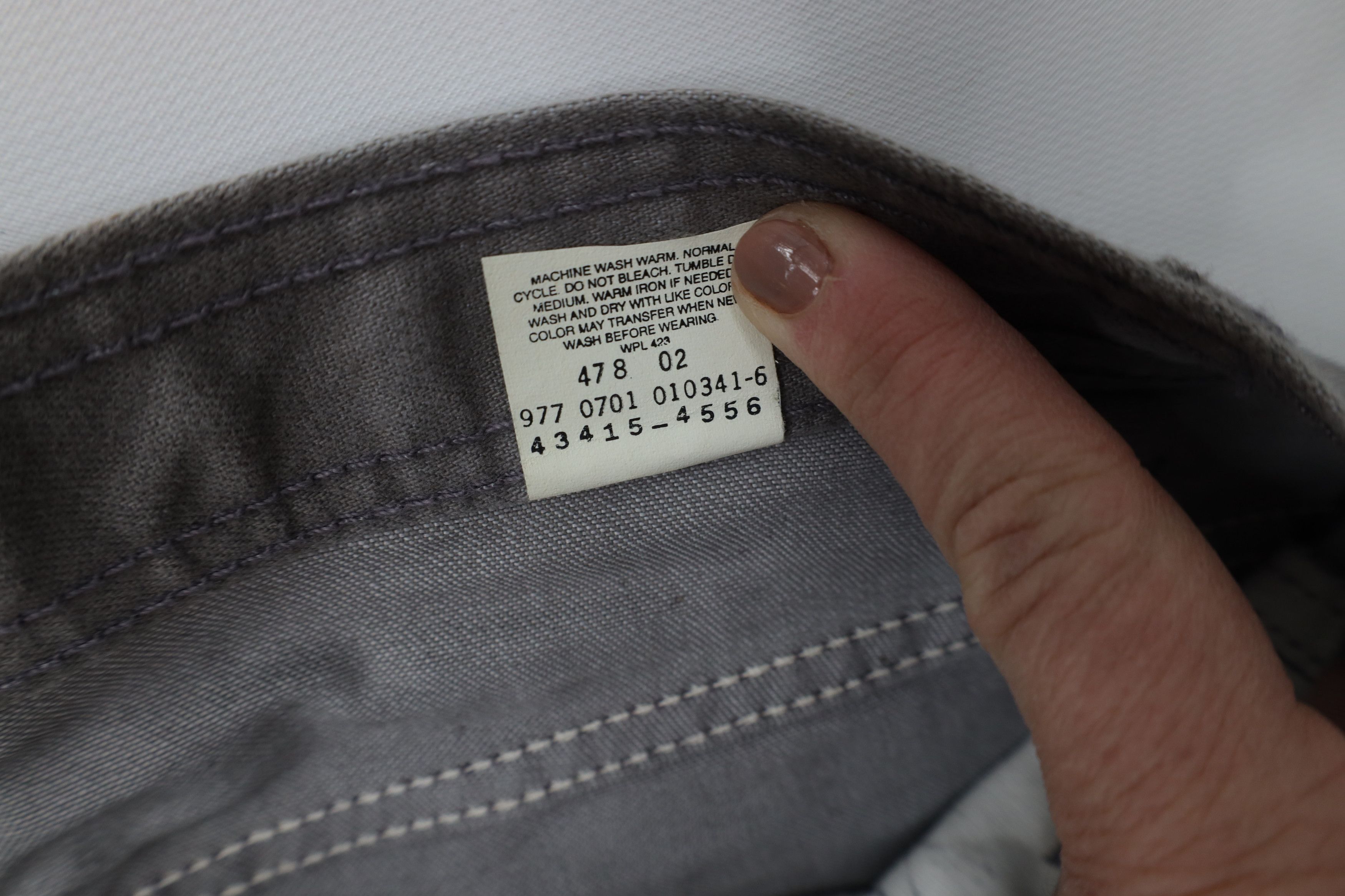 Levi's Vintage Y2K Levis Flared Bootcut Chamois Cloth Pants Gray Size US 34 / EU 50 - 9 Thumbnail