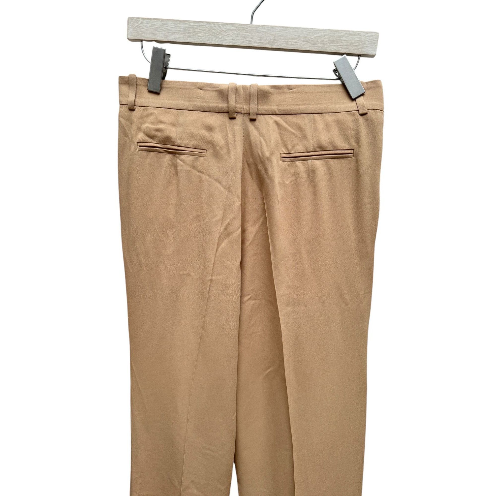 Celine Phoebe Philo Beige Silk Wide Pants Size 30" / US 8 / IT 44 - 4 Thumbnail