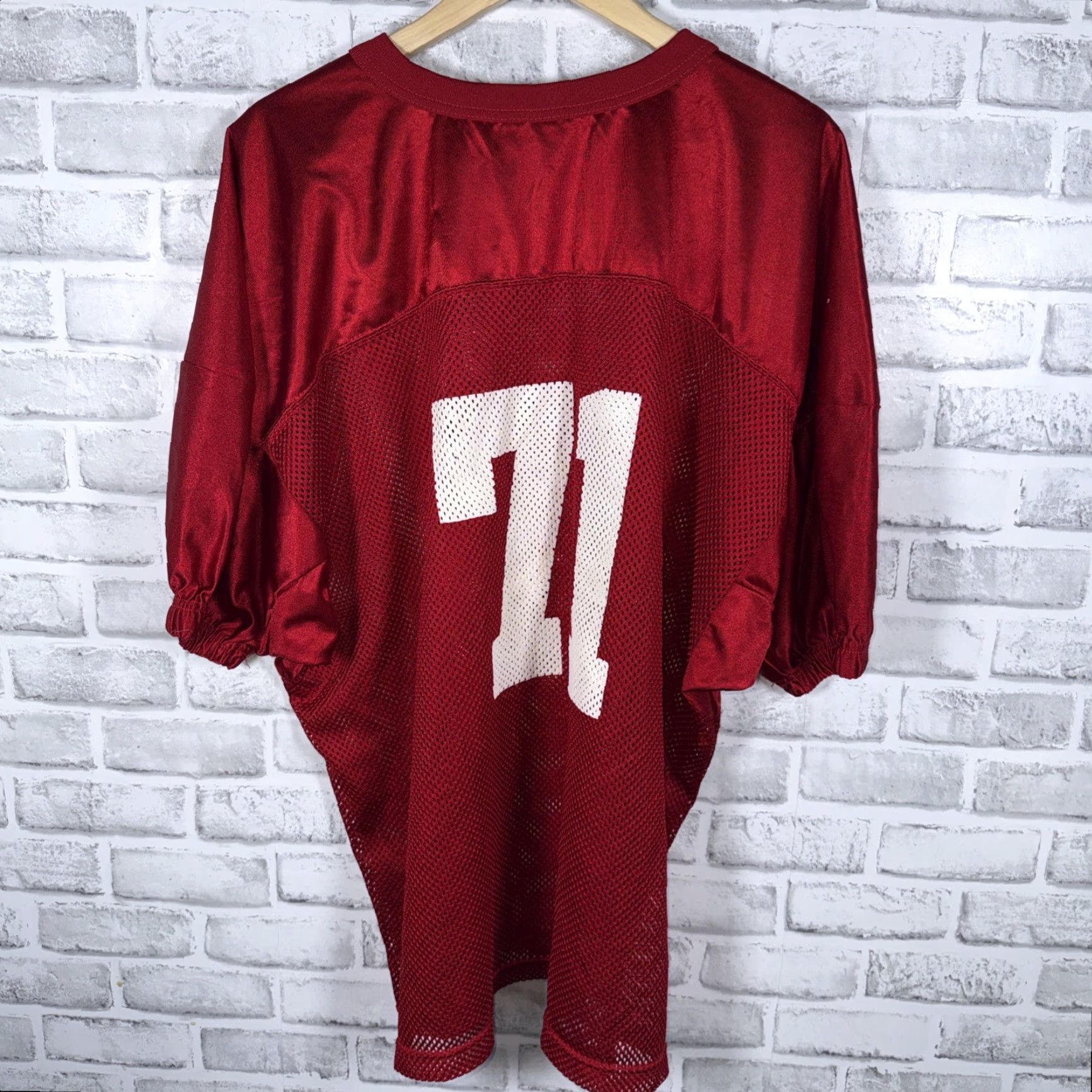 Vintage VINTAGE TAG Brophy Prep 71 Red Jersey Mens 2XL-3XL Regular Jersey Casual Activewear Men Red 71 Brophy Prep TAG Shirt Mens Size US XXL / EU 58 / 5 - 3 Thumbnail