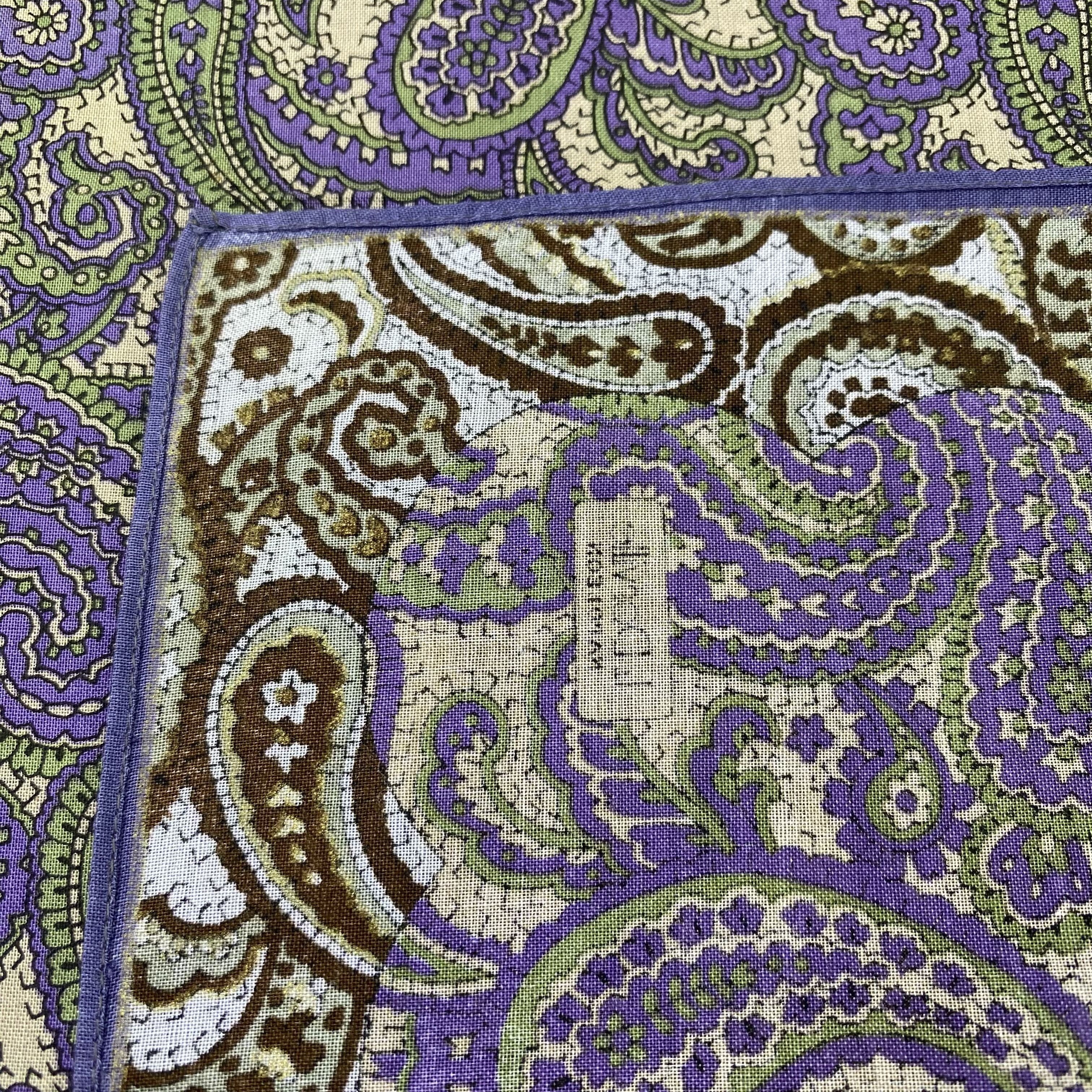Designer L.DORVILLE handkerchief bandana handky paisley-B1437 Size ONE SIZE - 6 Thumbnail