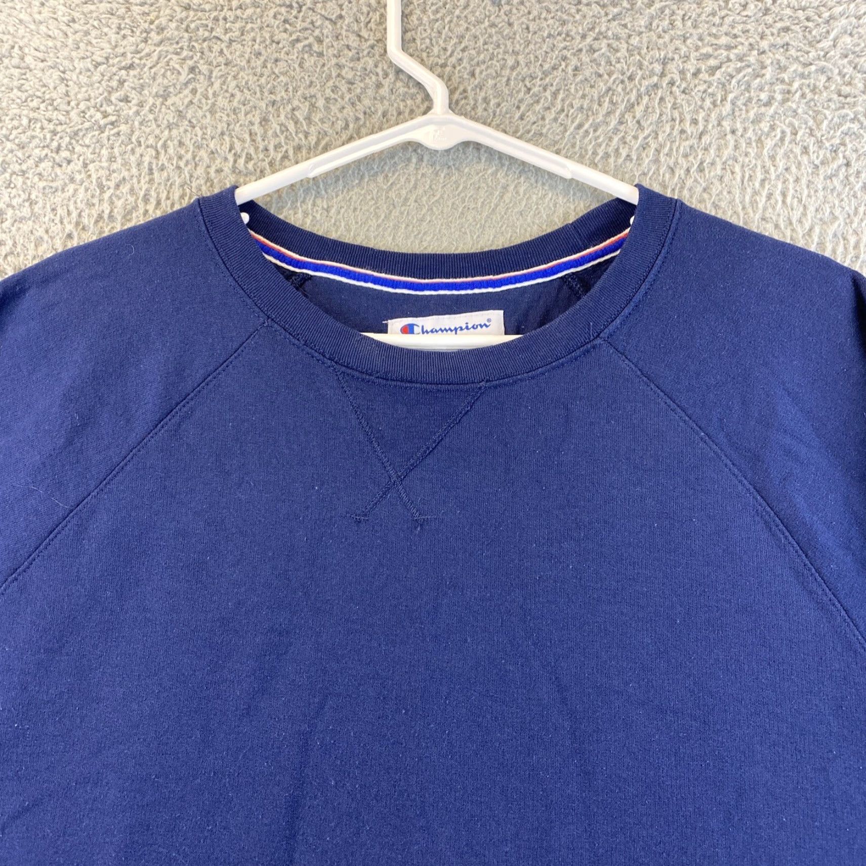 Champion CHAMPION Pullover Sweater Fleece Adult XXL Blue Logo Mens Size US XXL / EU 58 / 5 - 4 Thumbnail