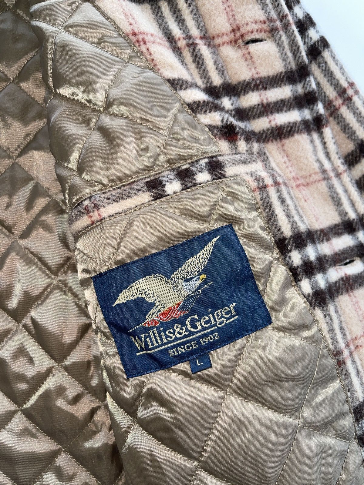 Willis & Geiger Willis & Geiger Nova Checked Quilted Jacket Size US L / EU 52-54 / 3 - 7 Thumbnail