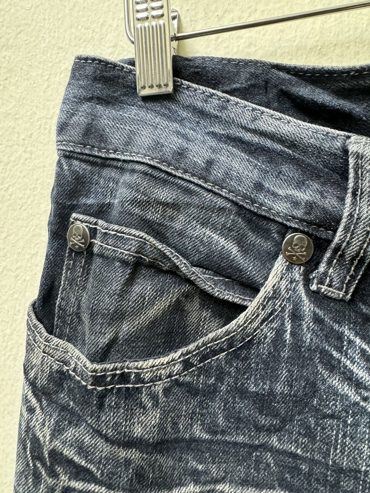 Japanese Brand Avantgarde Wild Life Distressed denim Size US 35 - 5 Thumbnail