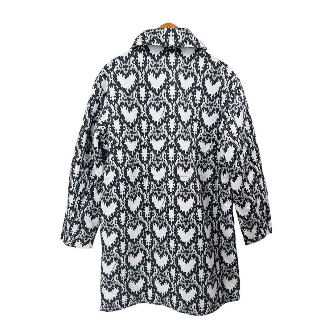 Love Moschino Love Moschino Jacket Python Geometric Hearts Print Coat Size M / US 6-8 / IT 42-44 - 7 Thumbnail