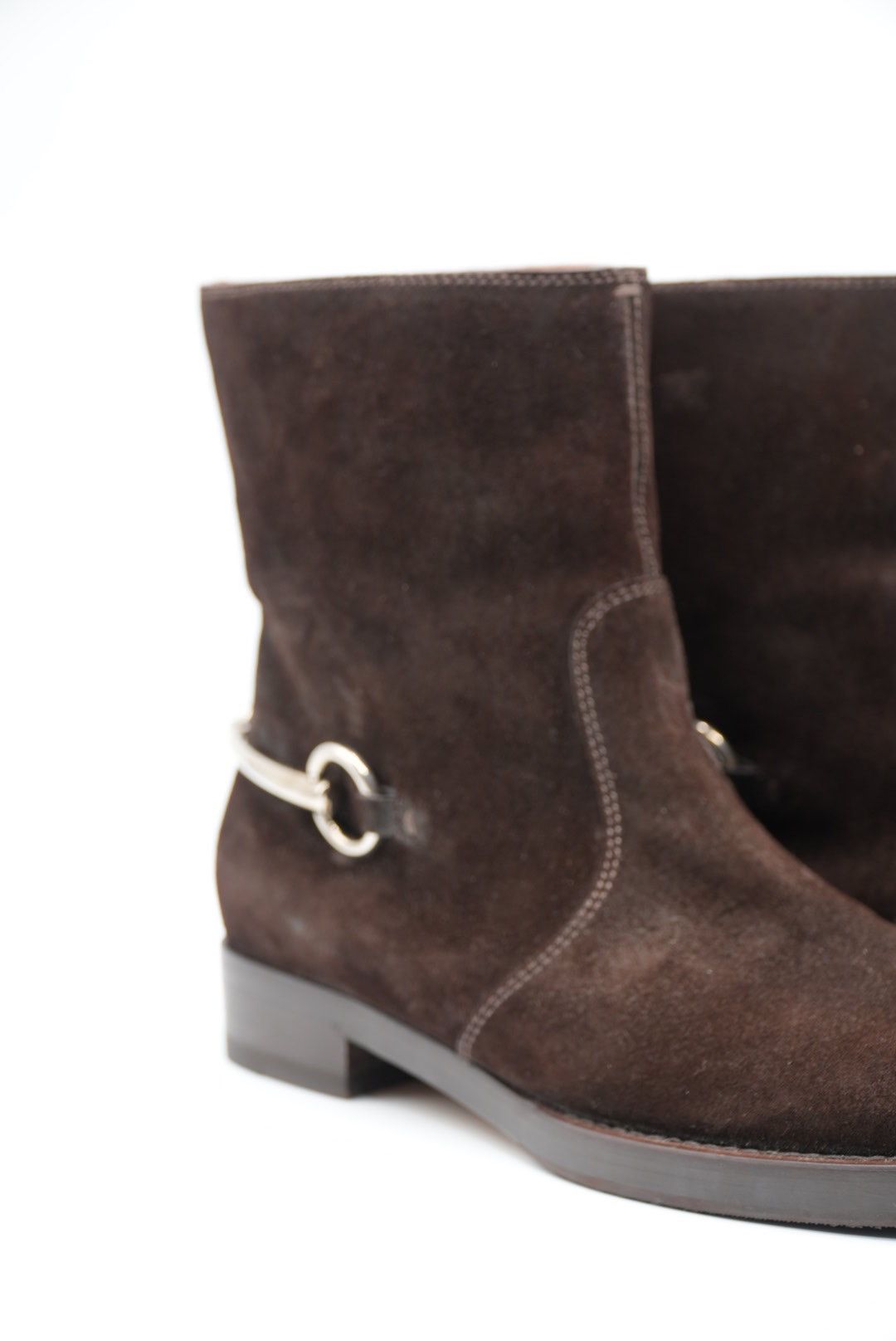Gucci Gucci by tom ford Brown Suede Horsebit Ankle Boots Size US 6 / EU 39 - 6 Thumbnail