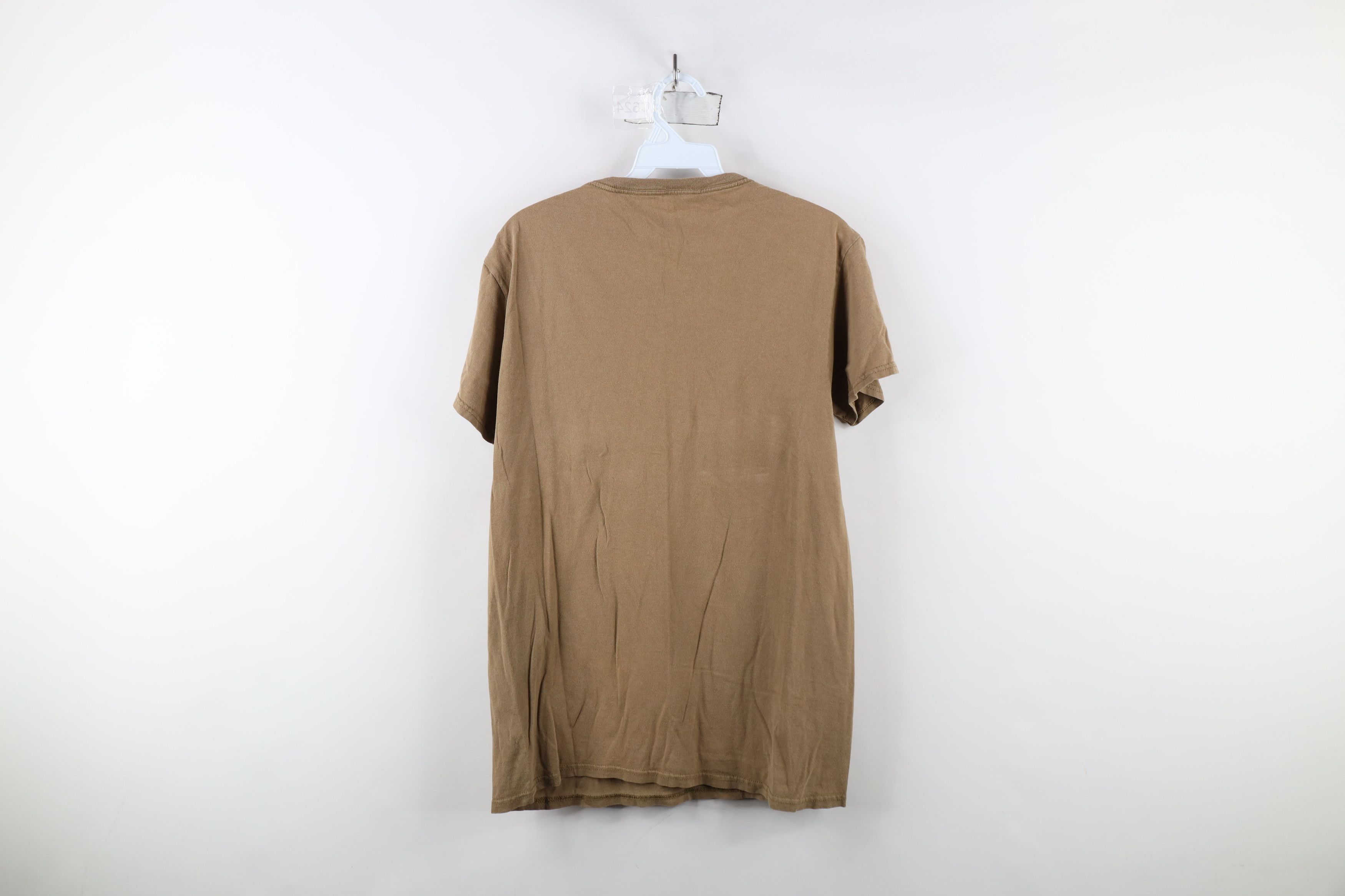 Vintage Vintage Y2K Streetwear Blank Pocket T-Shirt Brown Cotton Size US M / EU 48-50 / 2 - 9 Thumbnail