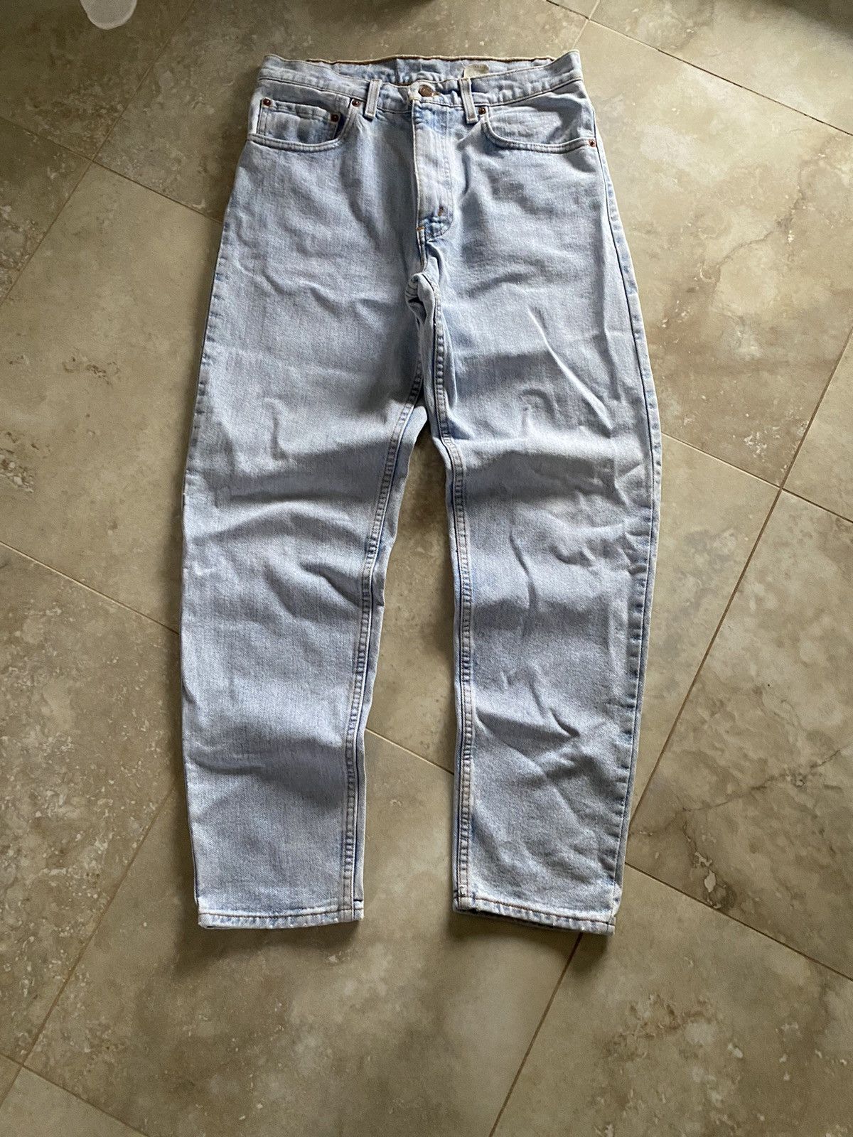 Levi's Vintage Levis 2000s Baggy Jeans Y2K Made in Usa Workwear 550 Size US 32 / EU 48 - 4 Thumbnail