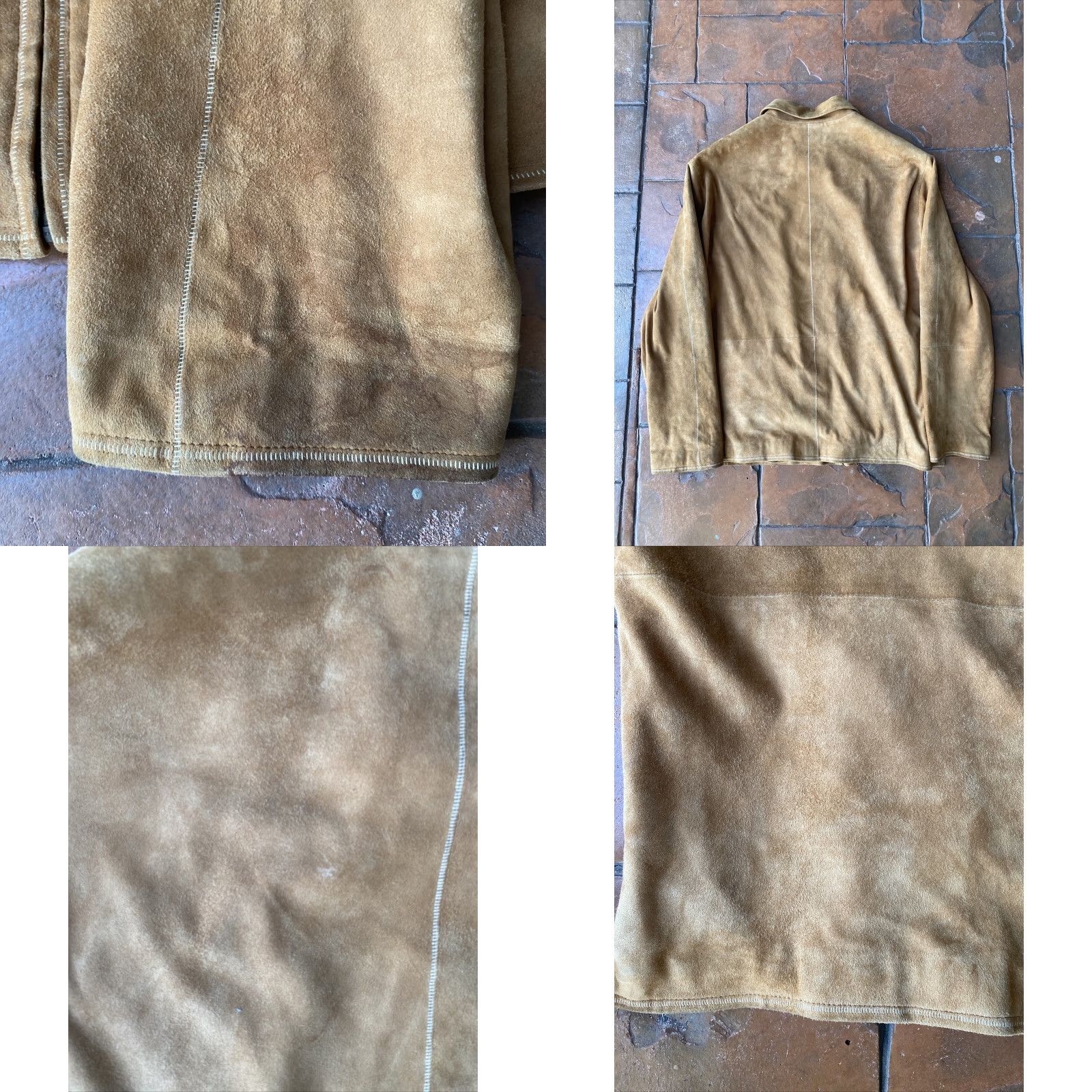 Vintage VINTAGE Robert Comstock Men’s Suede Full Zip Jacket Size 44 Tan Brown Size US S / EU 44-46 / 1 - 8 Thumbnail