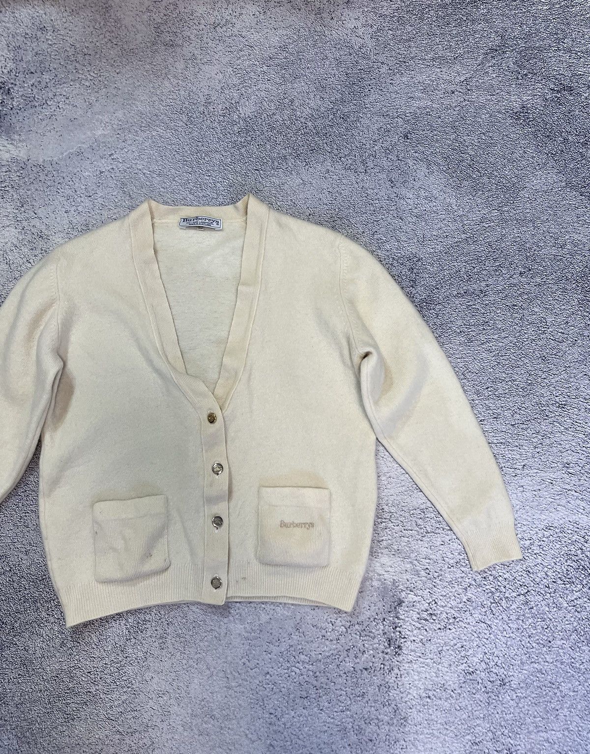 Burberry Burberrys Lambswool Cardigan Vintage Size 40 Logo Buttons Size S / US 4 / IT 40 - 6 Thumbnail