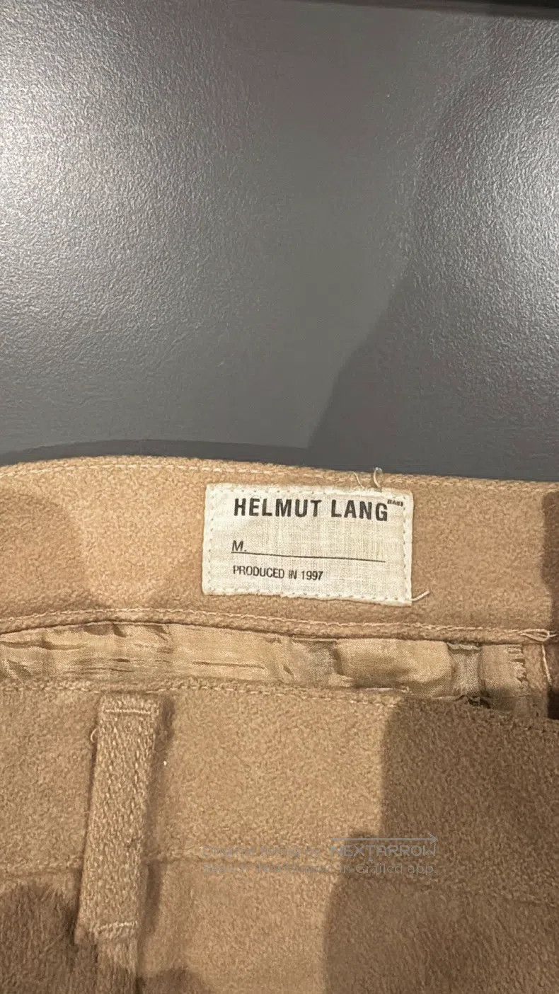 Helmut Lang Helmut Lang GTR waxed striped wool trousers Size US 32 / EU 48 - 5 Thumbnail