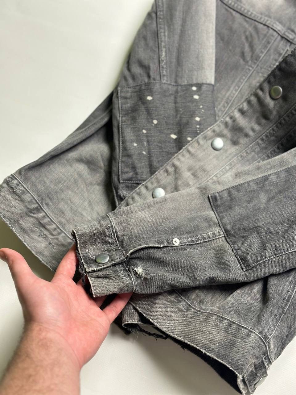 Allsaints Allsaints Distress Denim Jacket Paited Ami Vibe Size US M / EU 48-50 / 2 - 8 Thumbnail
