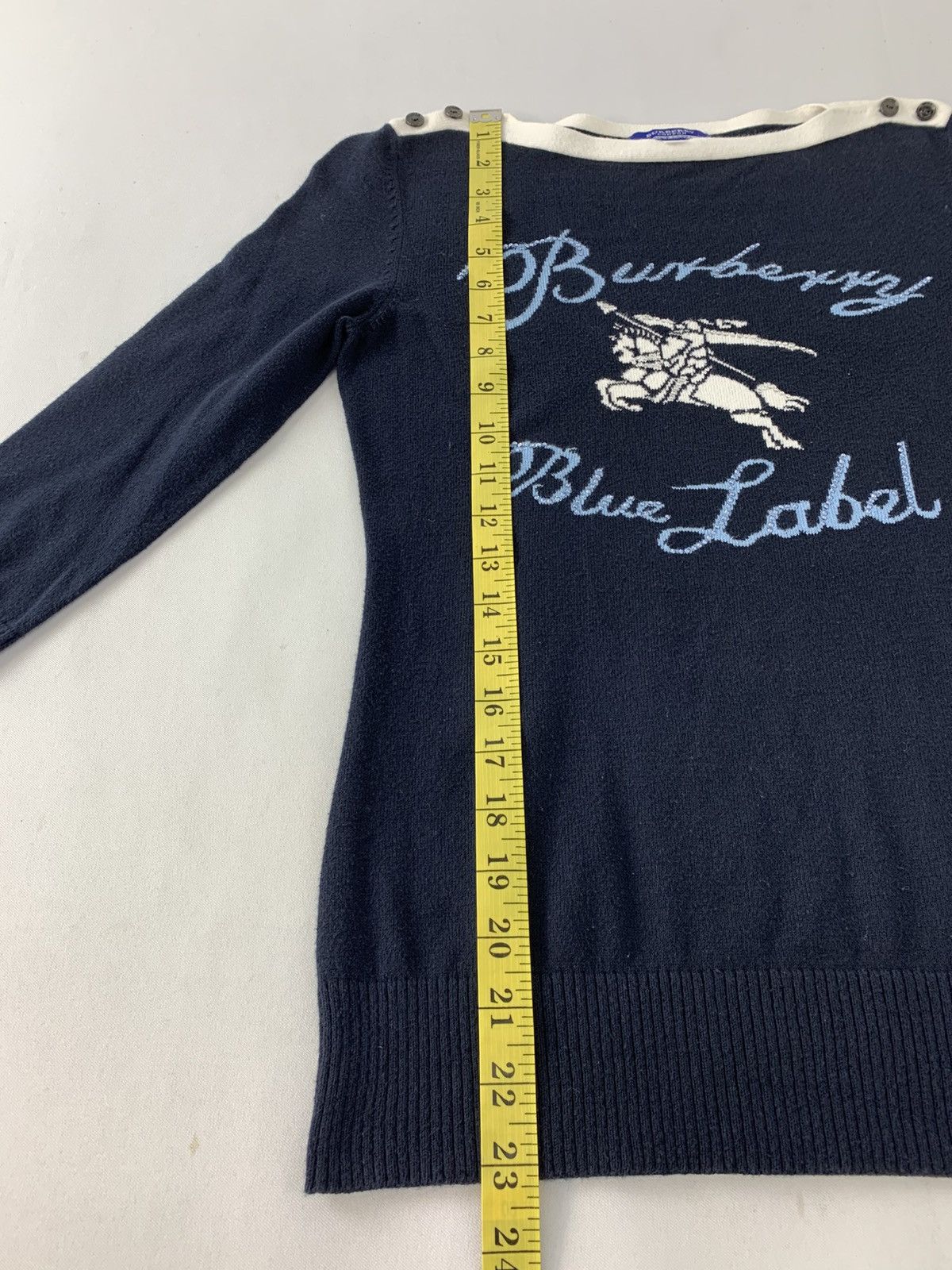 Burberry Burberry Blue Label Big Logo Knitwear Sweater Stretchable Size XS / US 0-2 / IT 36-38 - 10 Thumbnail