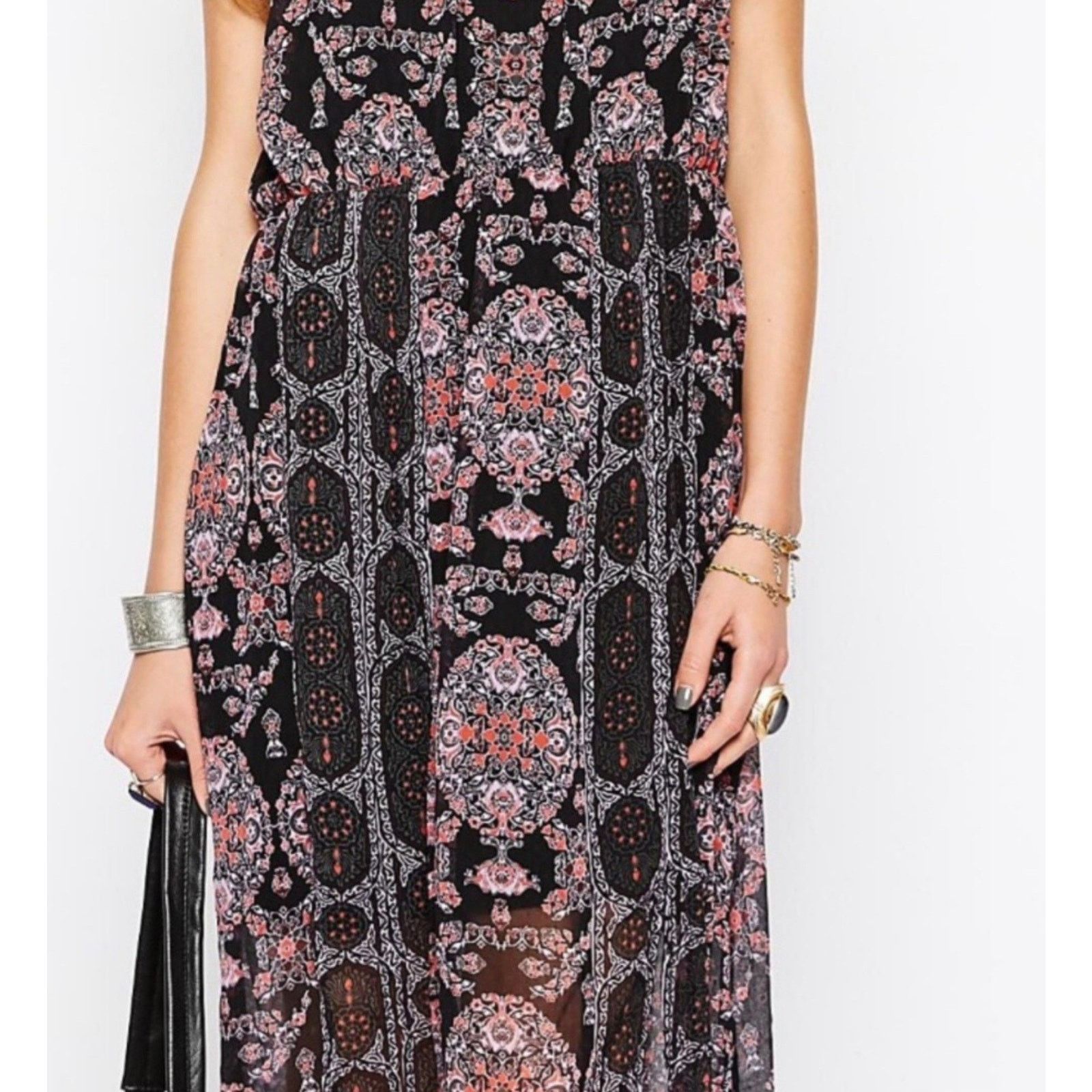Free People Free People Moroccan Printed Floral Maxi Dress. 2 Size XS / US 0-2 / IT 36-38 - 5 Thumbnail