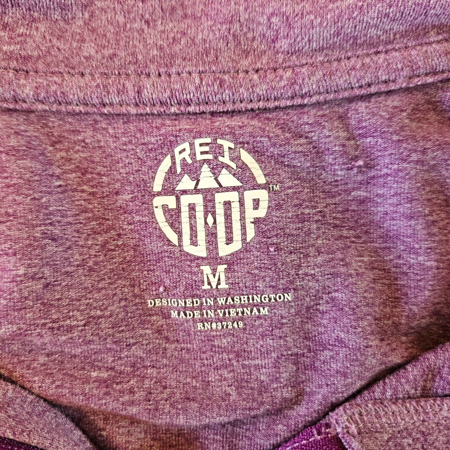 Vintage REI Co Op Womens 1/4 Zip Pullover Purple Long Sleeve M Medium Casual Activewear Women Size M / US 6-8 / IT 42-44 - 6 Thumbnail