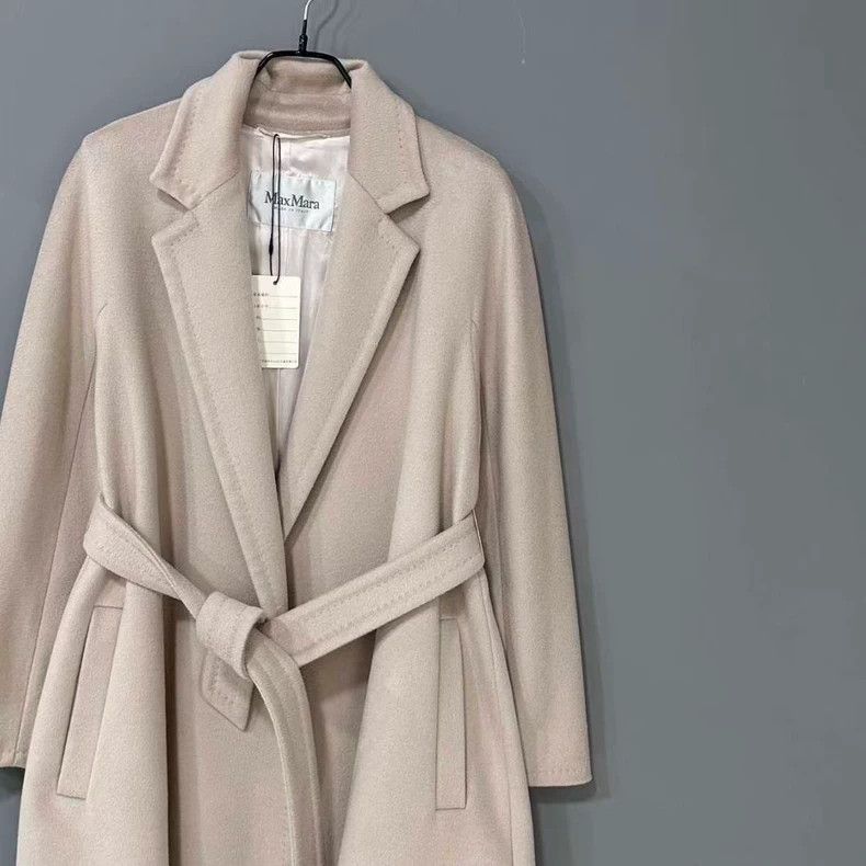 Max Mara Max Mara Nude wool alpaca belt coat Size M / US 6-8 / IT 42-44 - 2 Thumbnail