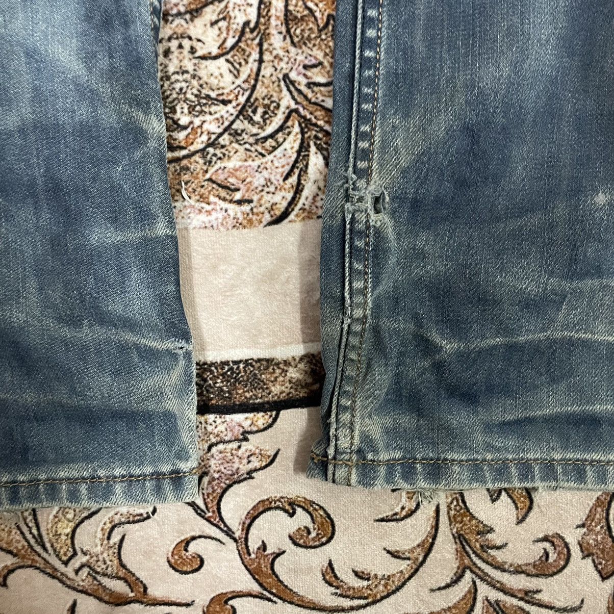 Diesel 🔥Vintage Diesel Industry Washed Ripped Distress Denim Jeans Size US 34 / EU 50 - 9 Thumbnail