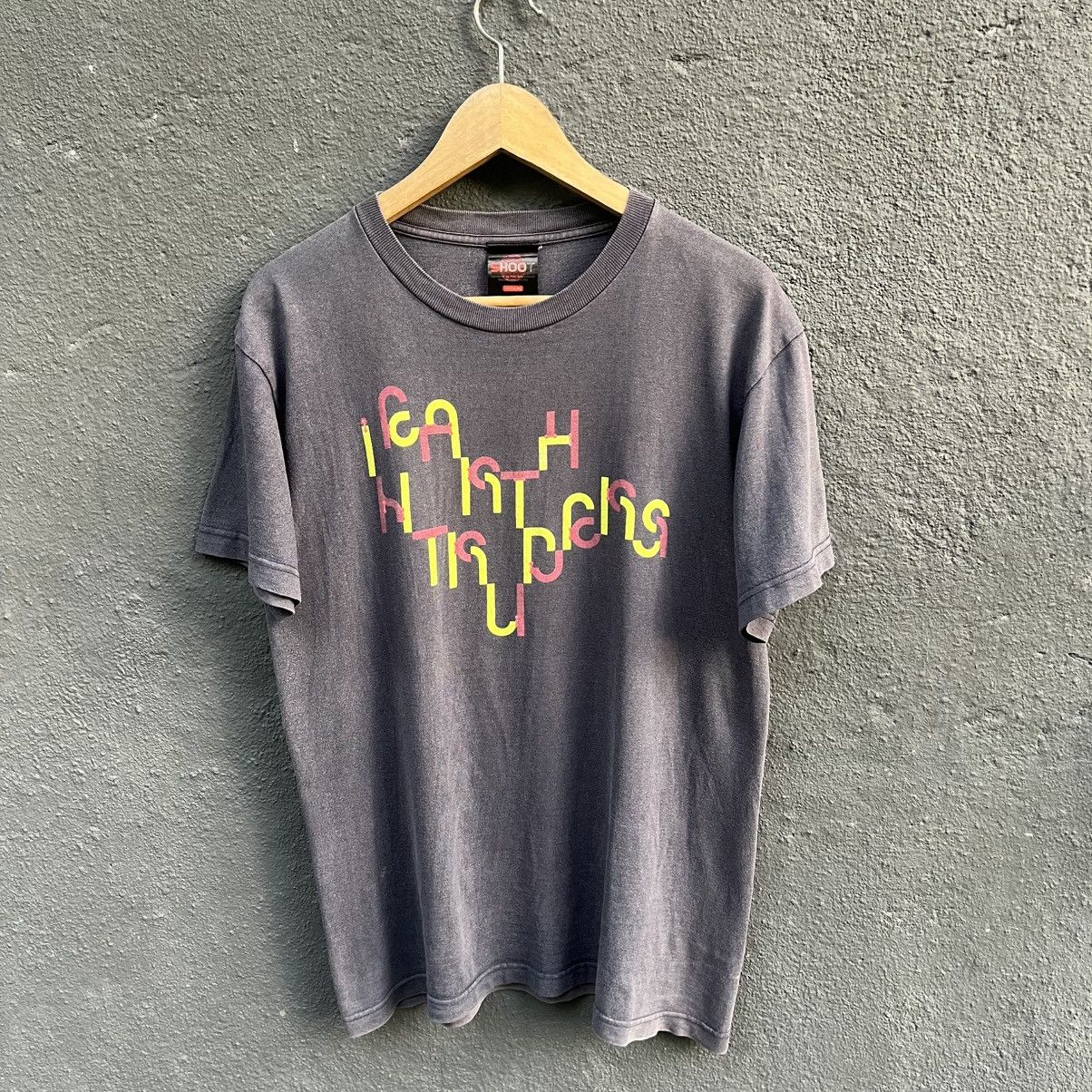 Thrashed Faded Vintage Bjork Earth Intruder Band Tee