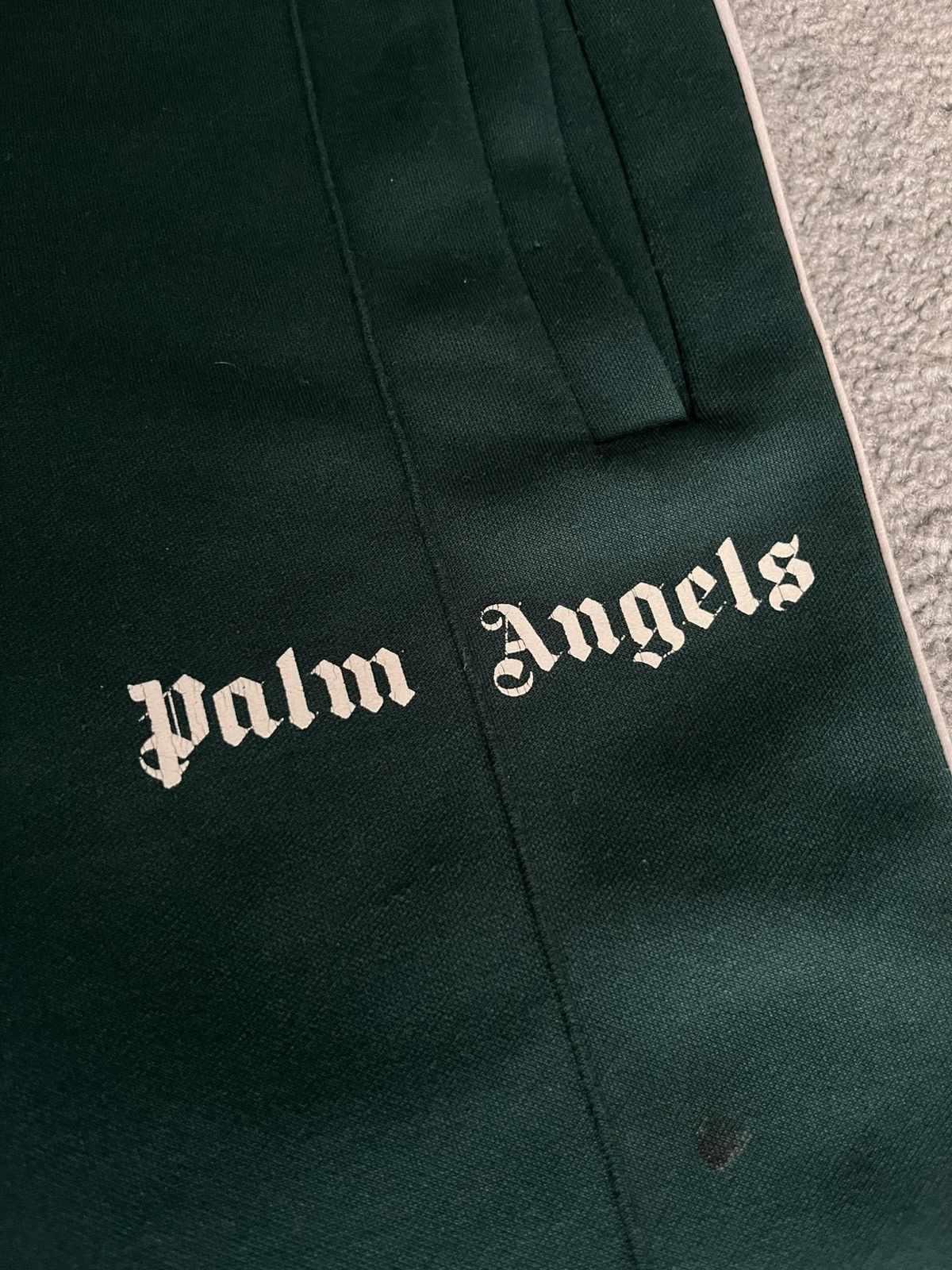 Palm Angels Palm angels green/ white classic track pants size XS Size US 29 - 2 Thumbnail