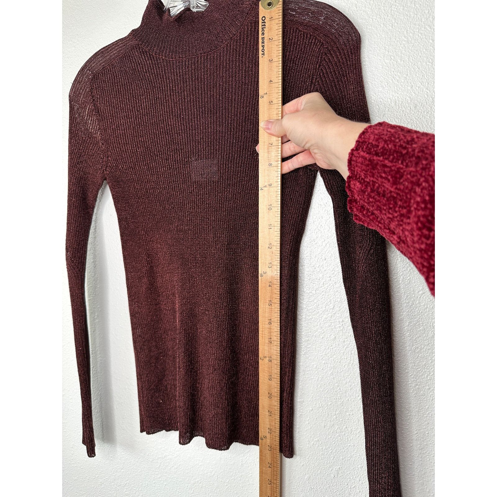 Other NWT With Black Victoria Metallic Bronze Ruffle Mock Neck S Size S / US 4 / IT 40 - 10 Thumbnail