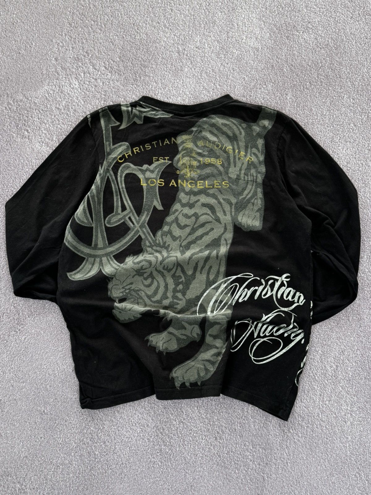 Christian Audigier Vintage Ed Hardy By Christian Audigier Long Sleeve Size US M / EU 48-50 / 2 - 9 Thumbnail