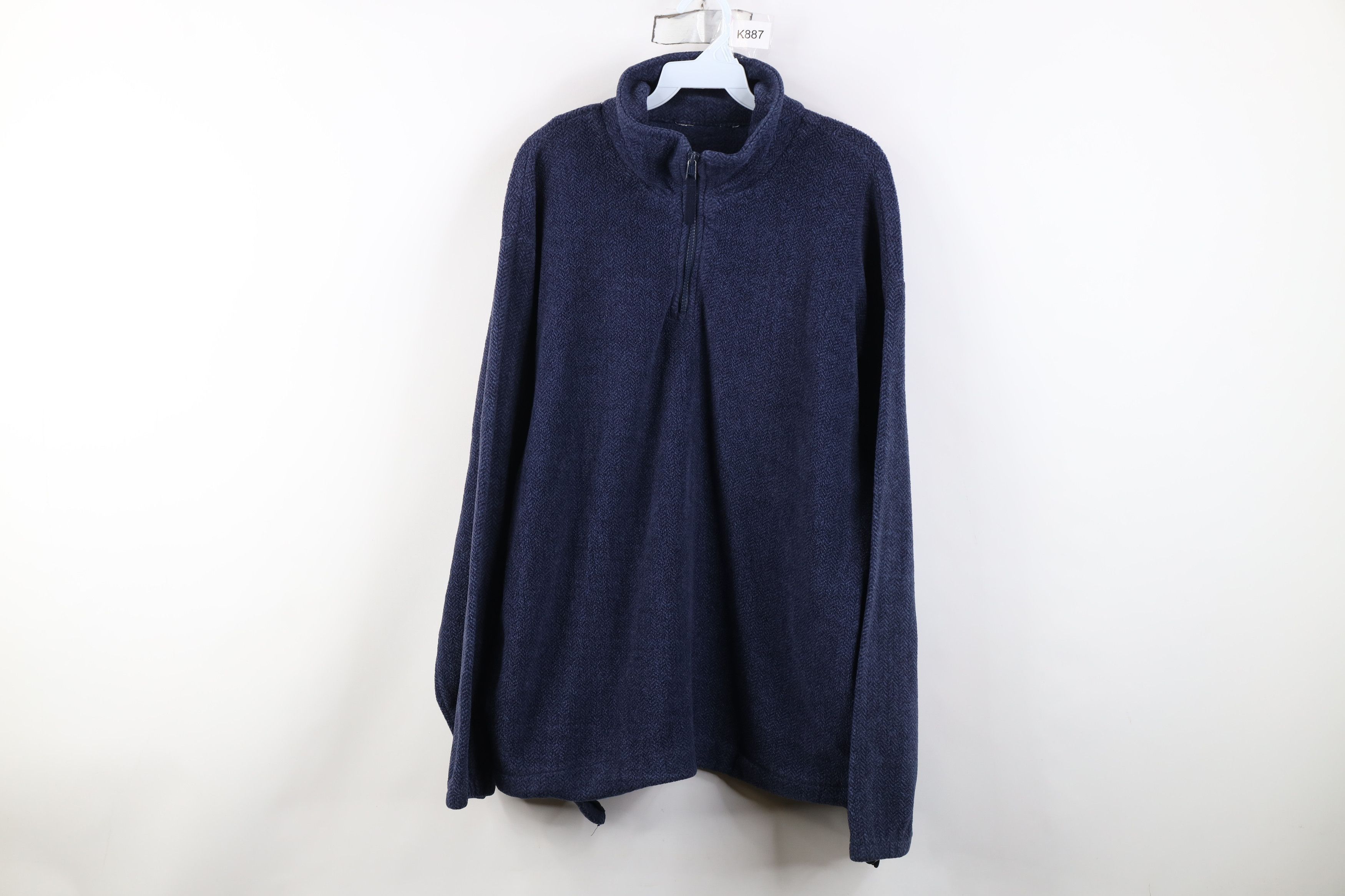 Vintage Vintage 90s Y2K Streetwear Fleece Quarter Half Zip Sweater Size US XL / EU 56 / 4 - 1 Thumbnail
