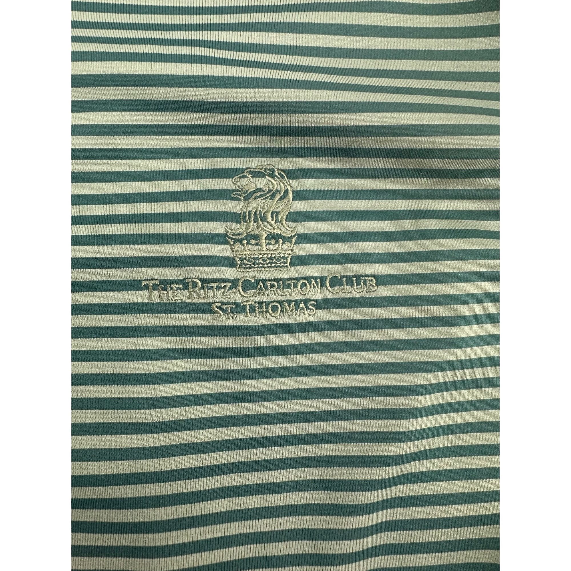 Other Oxford Golf Men’s Performance Polo XXL Green Striped Ritz Ca Size US XXL / EU 58 / 5 - 7 Thumbnail