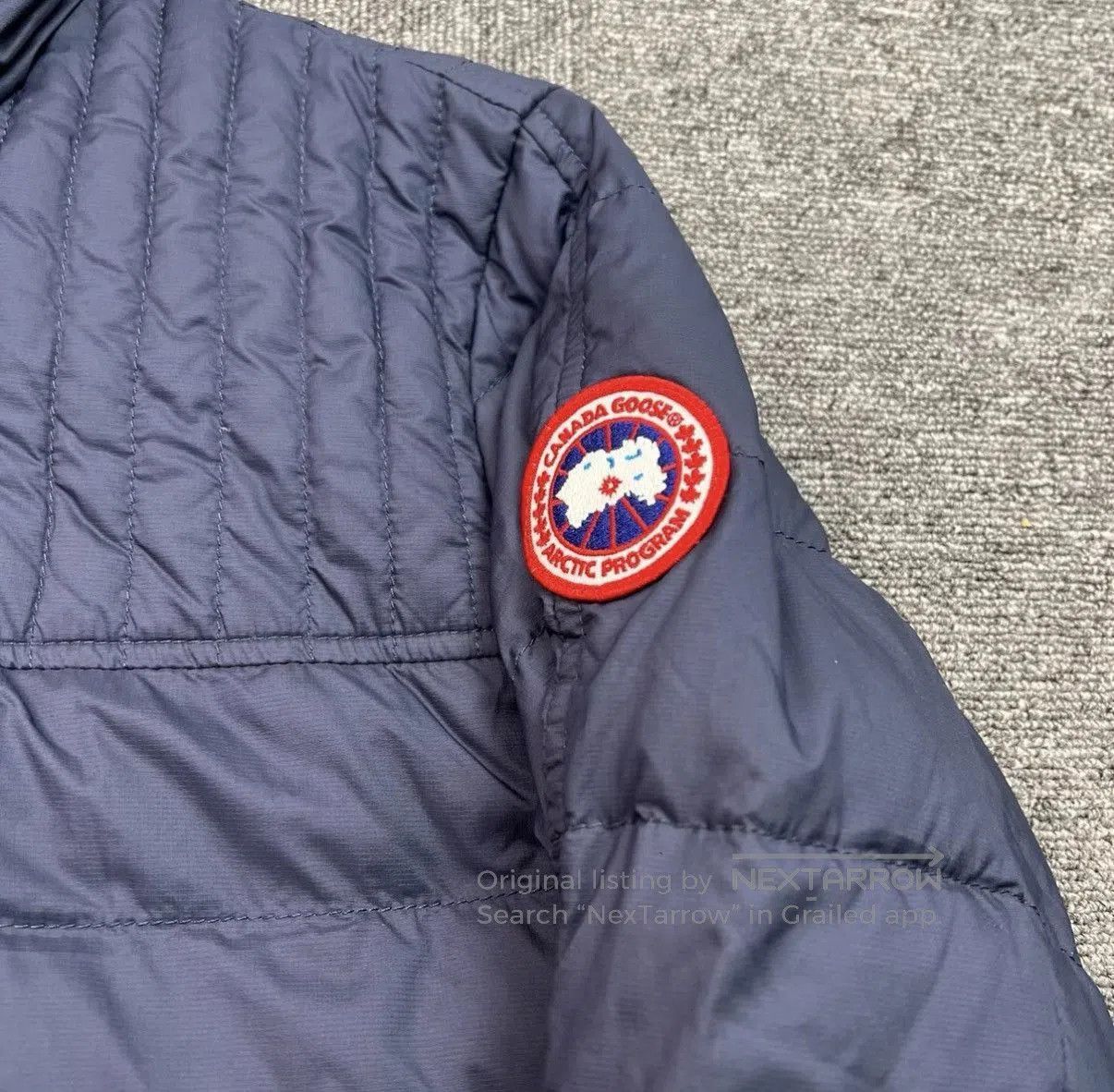Canada Goose Blue Hooded Quilted Light Jacket Size S. Size US S / EU 44-46 / 1 - 4 Thumbnail