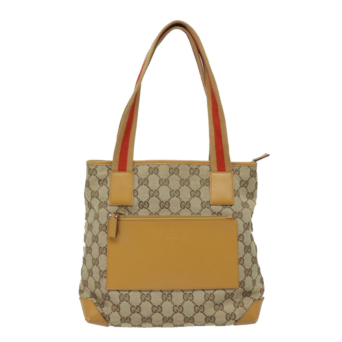 Gucci Gg Canvas Beige Canvas Handbag (Pre-Owned) Size ONE SIZE - 1 Thumbnail