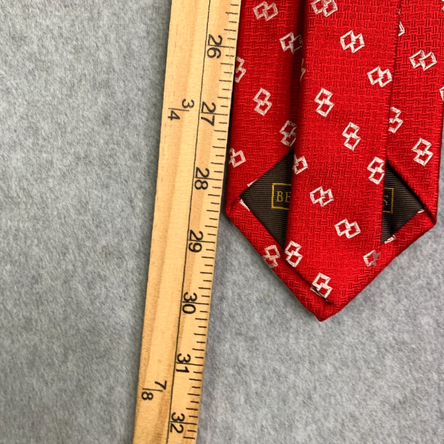 Robert Talbott Robert Talbott Silk Neck Tie Geometric Red Mens Best Of Class Size ONE SIZE - 4 Thumbnail