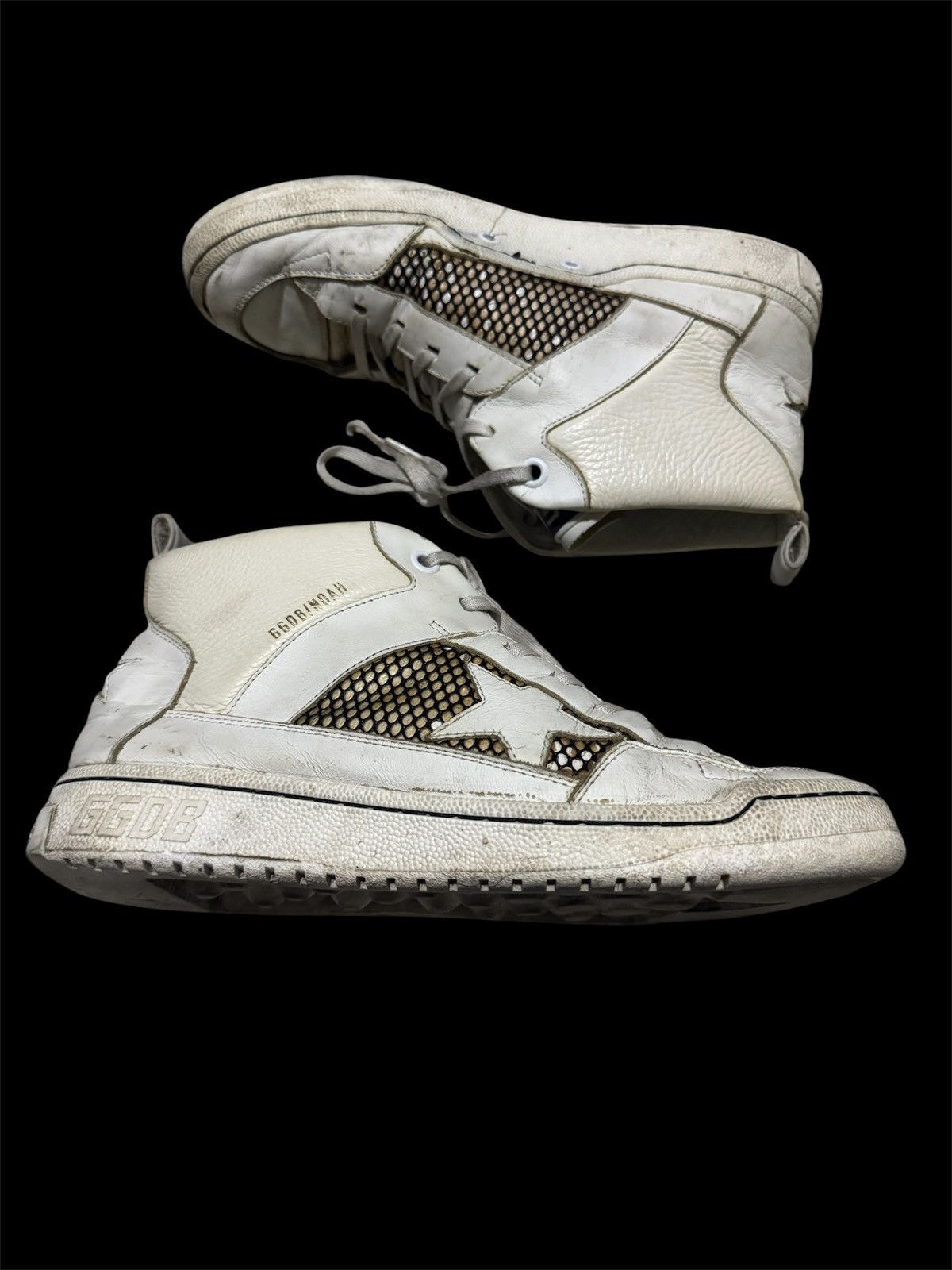 Noah NOAH X GGDB Star White High Top Sneakers Size US 11.5 / EU 44-45 - 2 Thumbnail