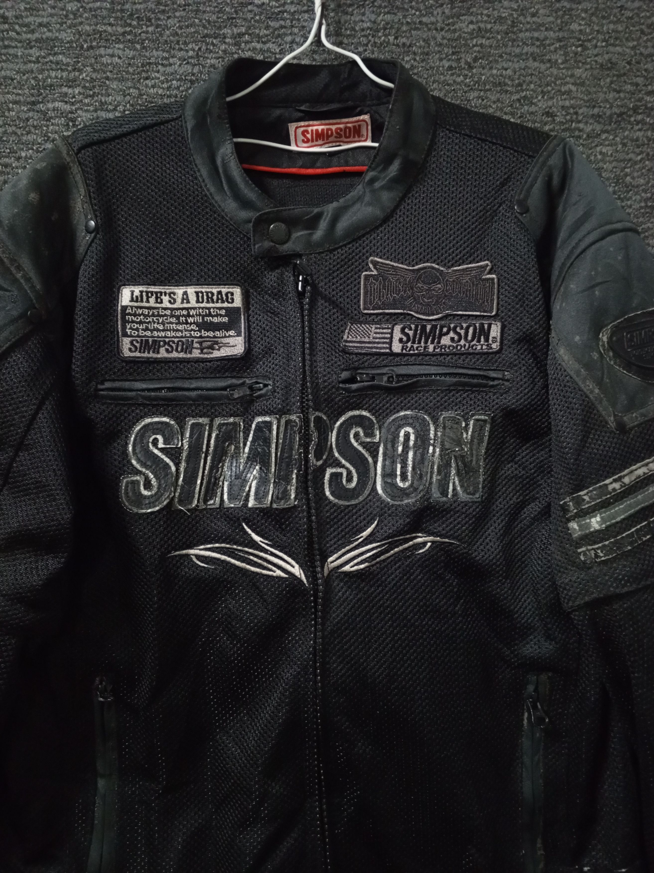 Other SIMPSON RACING JACKET MOTORCYCLE RARE Size US L / EU 52-54 / 3 - 2 Thumbnail