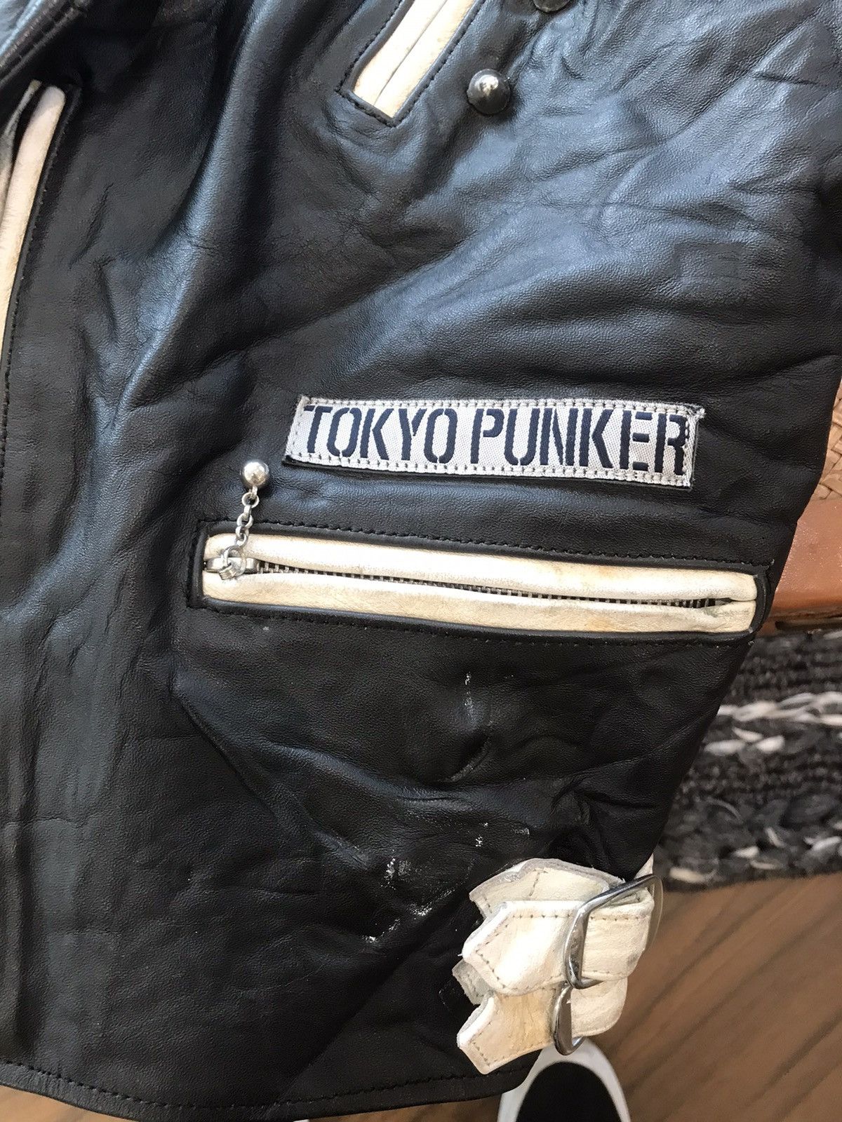 4GSELLER × Vintage JIMSINN LEATHER & PUNK/METAL VEST JACKET Size US XL / EU 56 / 4 - 8 Thumbnail