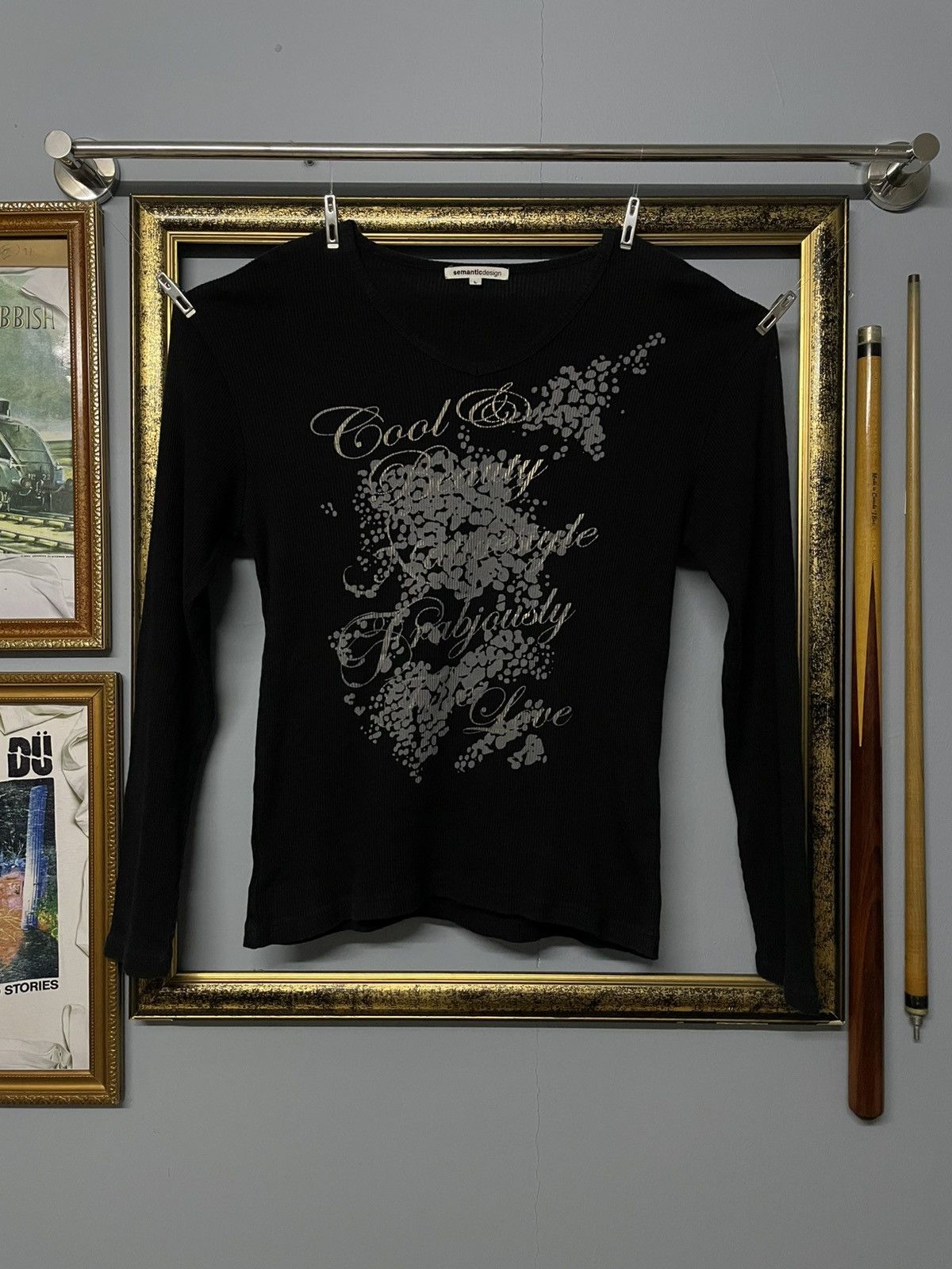 semanticdesign Vintage 1990s Japan Designer Semantic Design Poem Longsleeve Size US S / EU 44-46 / 1 - 1 Thumbnail