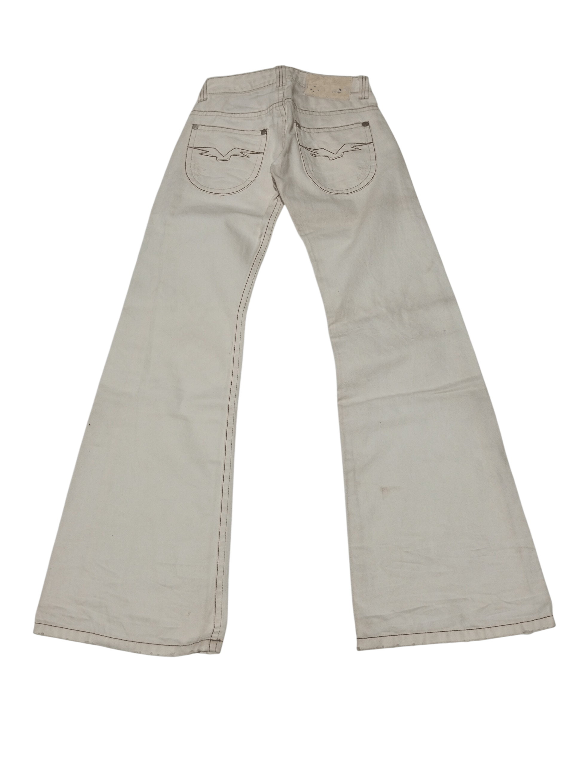 20471120 Vintage drive jeans super flared distressed denim Size US 26 / EU 42 - 2 Thumbnail