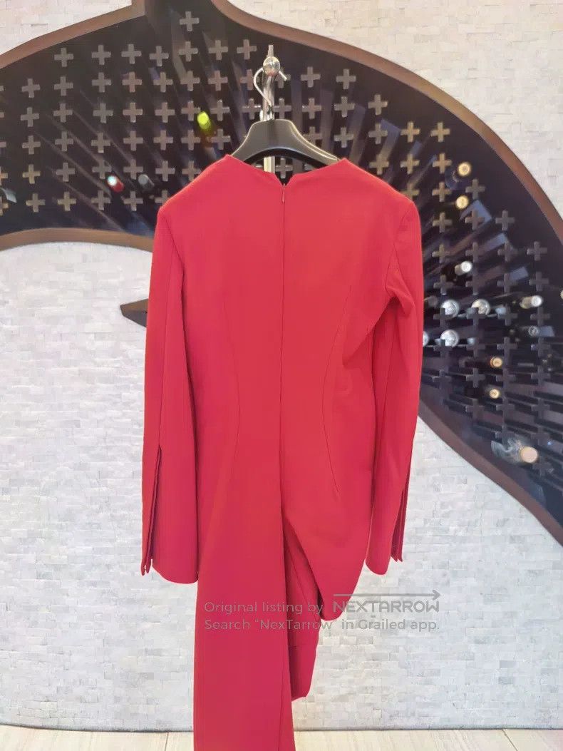 The Row The Row size 0 Red long-sleeved dress Size XS / US 0-2 / IT 36-38 - 6 Thumbnail